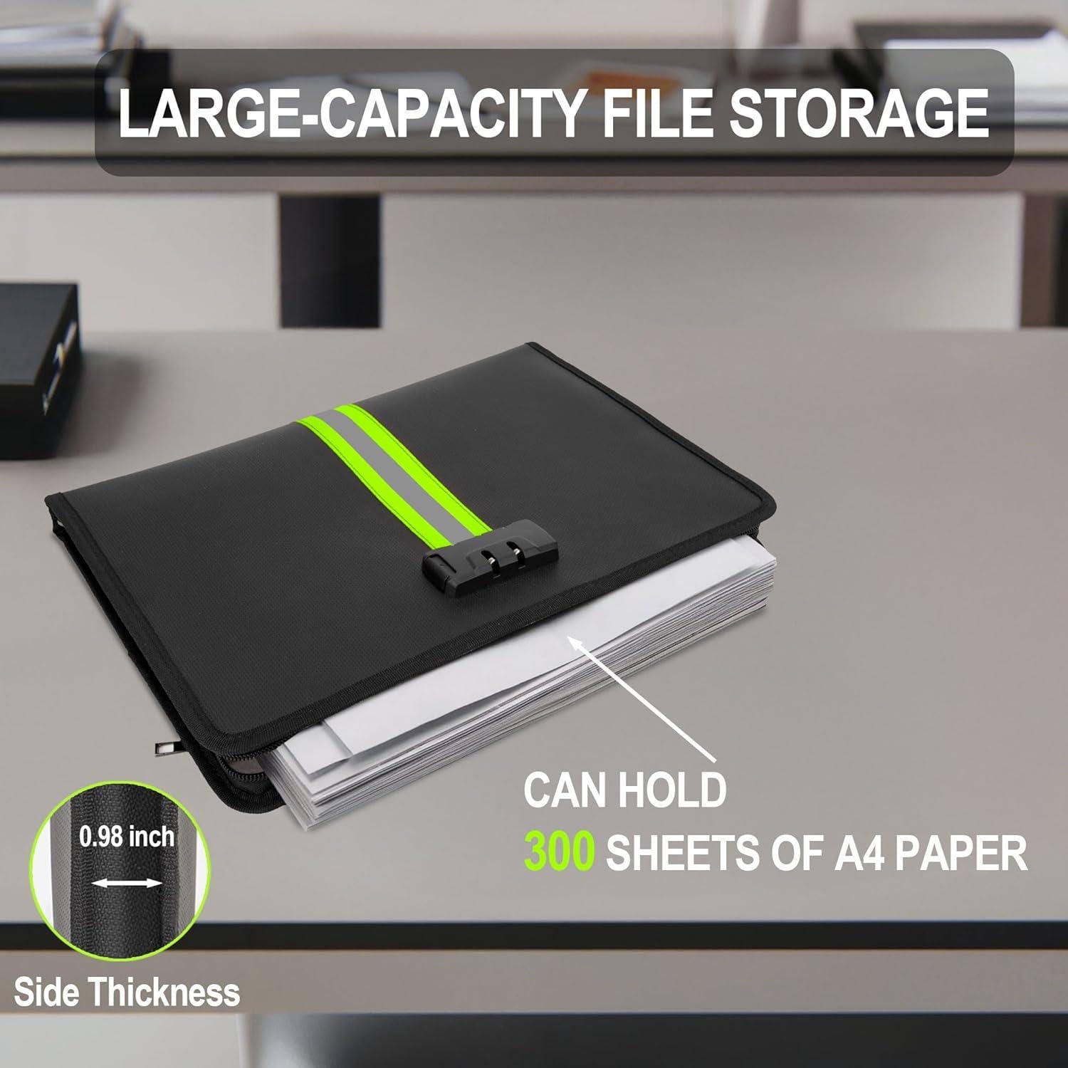 Bolsa de Documentos a Prueba de Fuego y Agua Ninitch 33.8x23.4cm