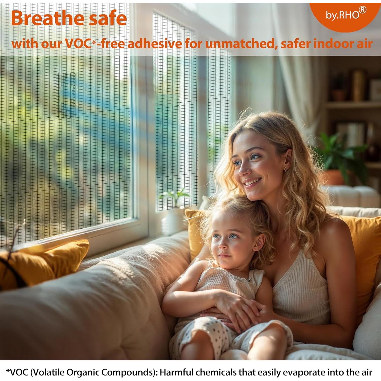 Cinta de Reparación de Pantallas by.RHO 4,57m Negro Fuerte