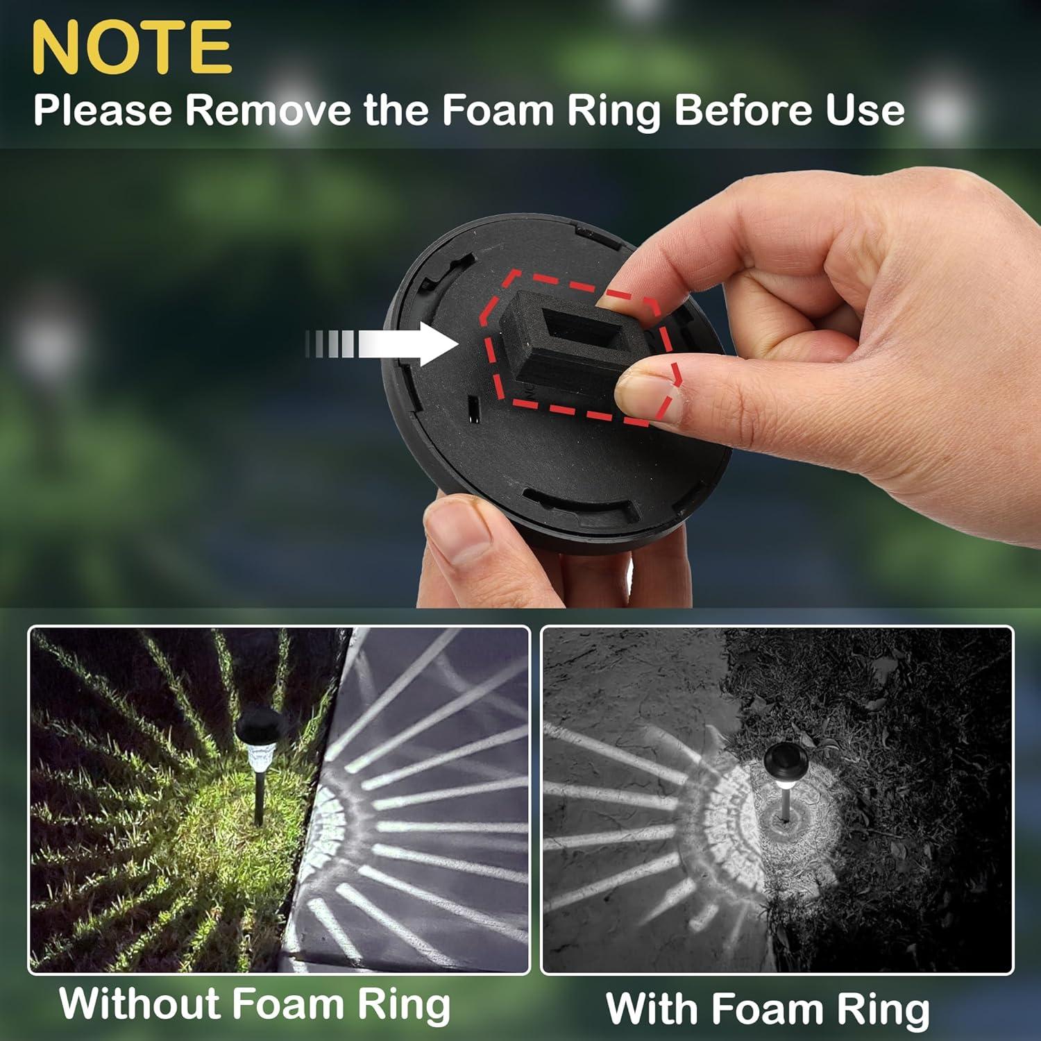 Luces de Camino Solares Rumiom 8 Piezas IP65 Blanco Frío