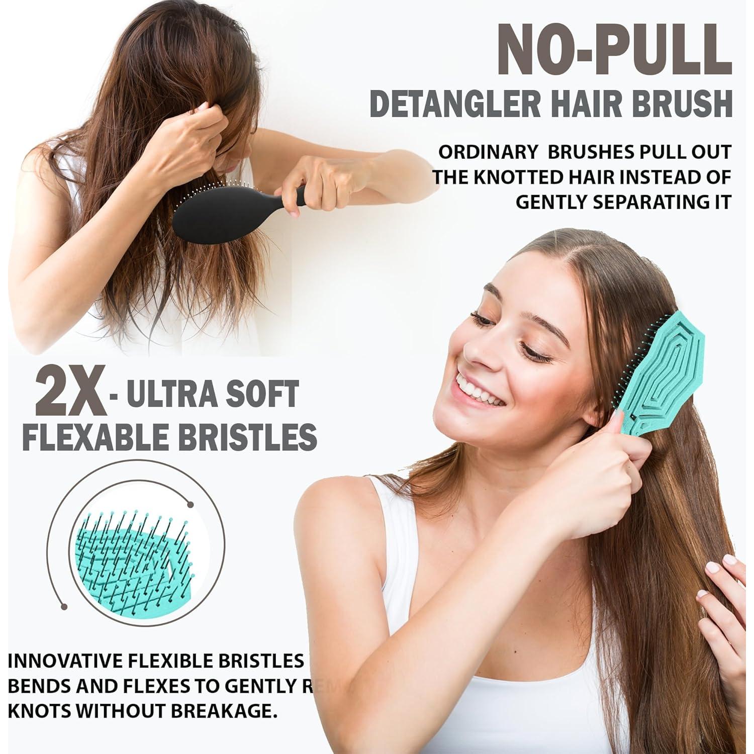 Cepillo Desenredante Ecológico Fiora Naturals - Cerdas Suaves