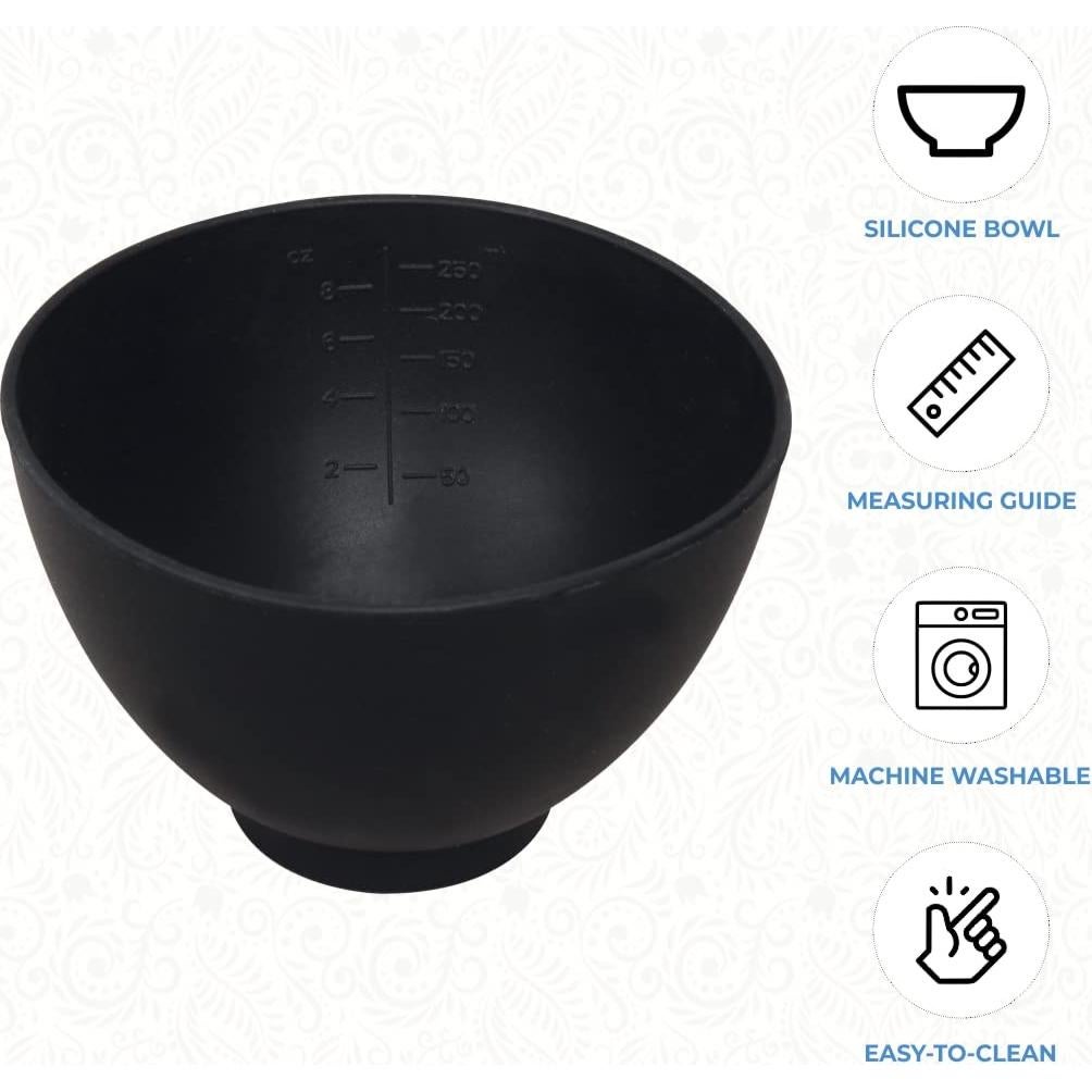Tazón de Mezcla de Silicona ForPro 8 oz Negro Flexible