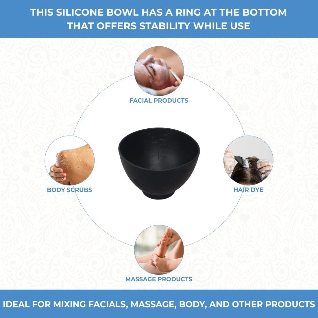 Tazón de Mezcla de Silicona ForPro 8 oz Negro Flexible