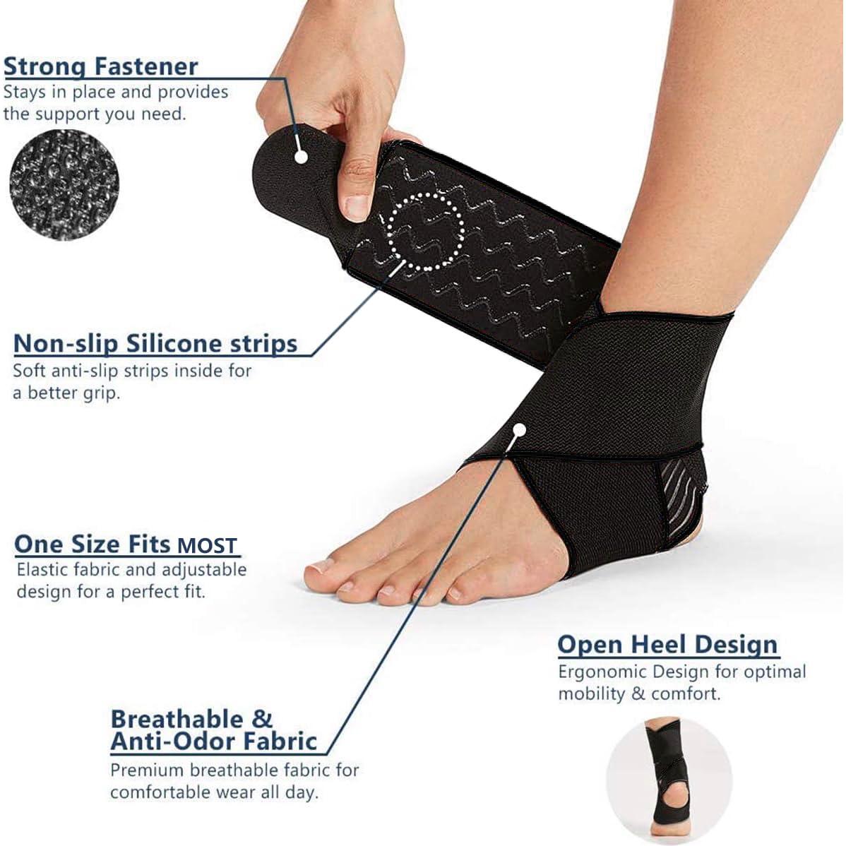 Soporte para Tobillo Ajustable Beskey - Transpirable y Antideslizante