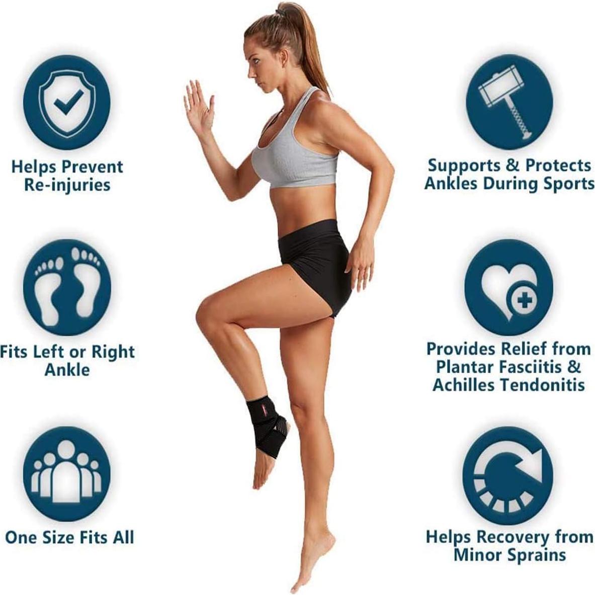 Soporte para Tobillo Ajustable Beskey - Transpirable y Antideslizante