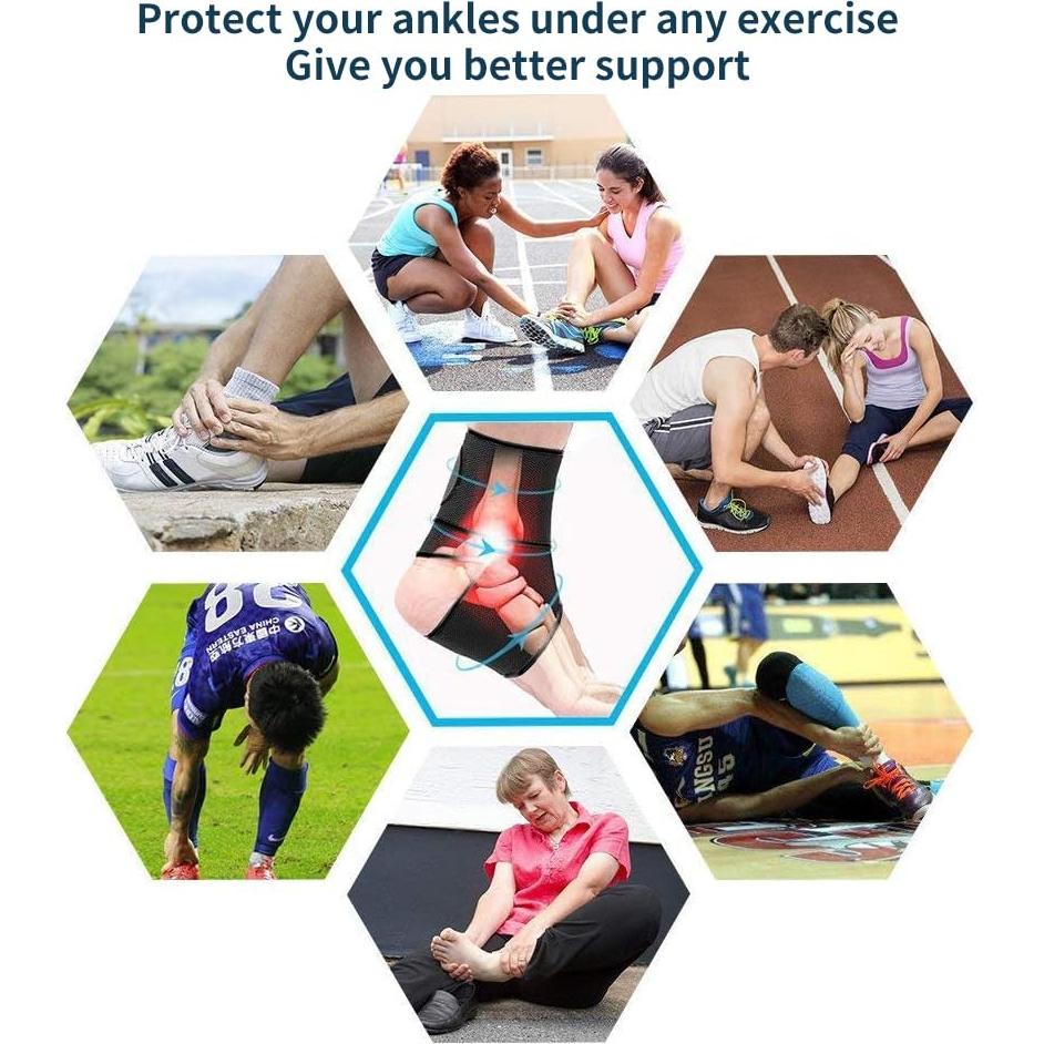 Soporte para Tobillo Ajustable Beskey - Transpirable y Antideslizante