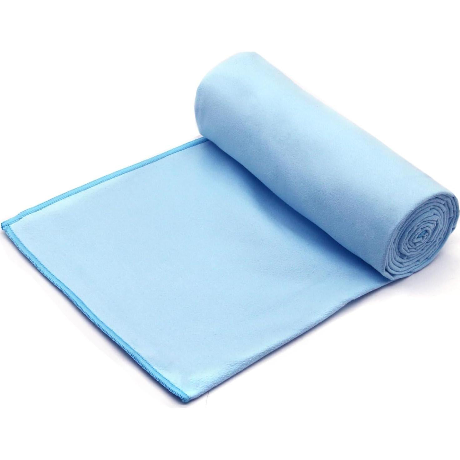 Toalla de Yoga Antideslizante Eunzel 185x67cm Azul