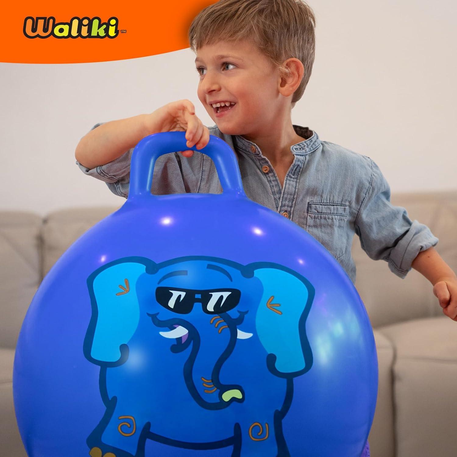 Pelota Saltarina Waliki 45 cm para Niños 3-6 Años Azul