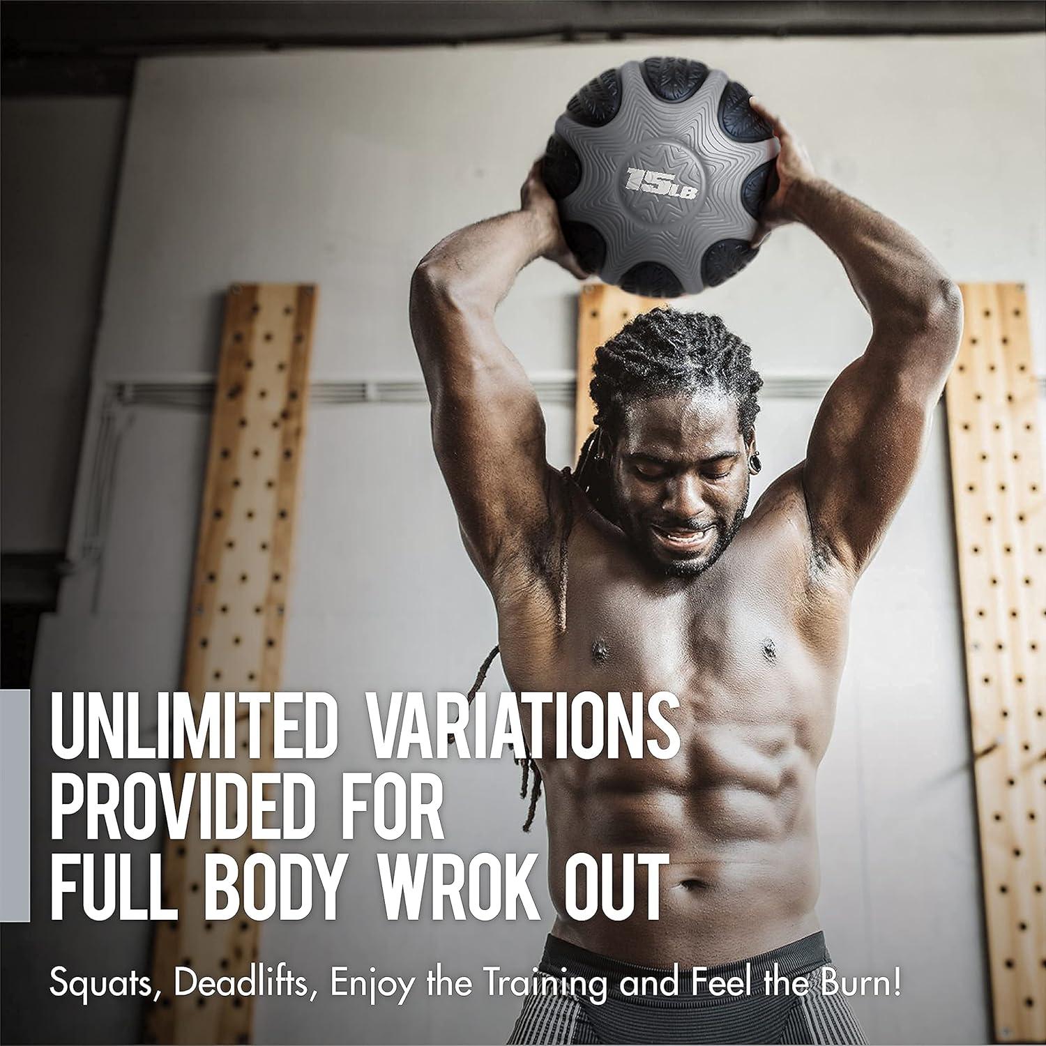 Balón de Medicina WF Suministro Atlético 0.9 kg Caucho Duradero