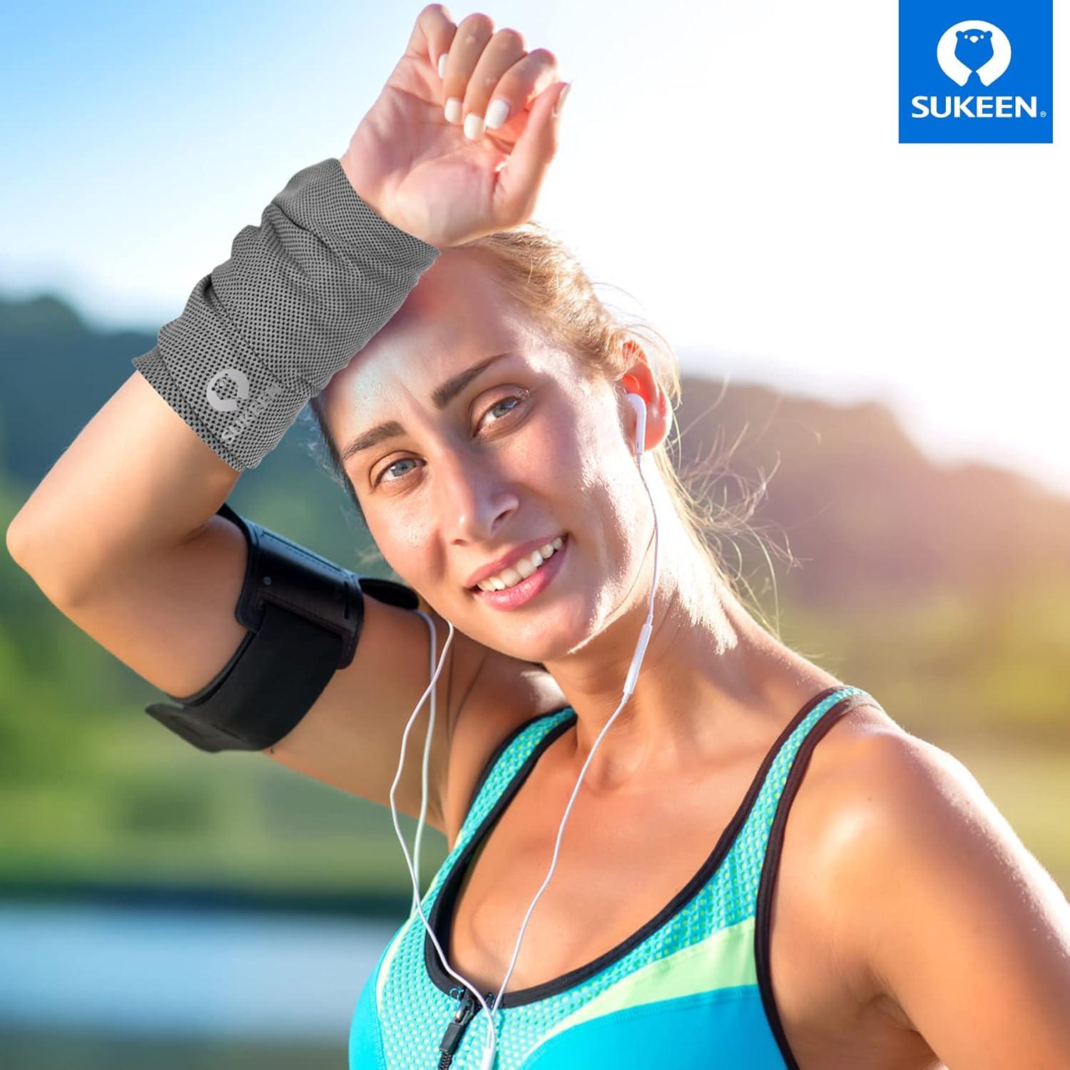 Toallas Enfriadoras Sukeen 12 Pack Microfibra 101.6x30.5cm