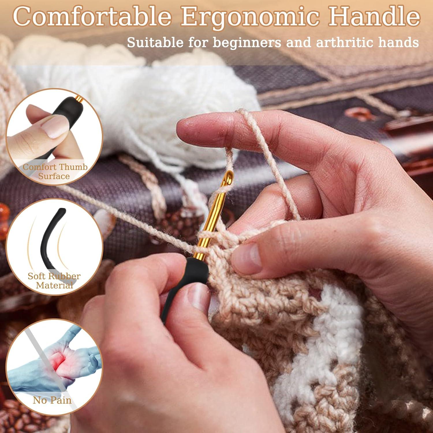 Set de Ganchillos Aeelike 31pcs Ergonomicos para Crochet