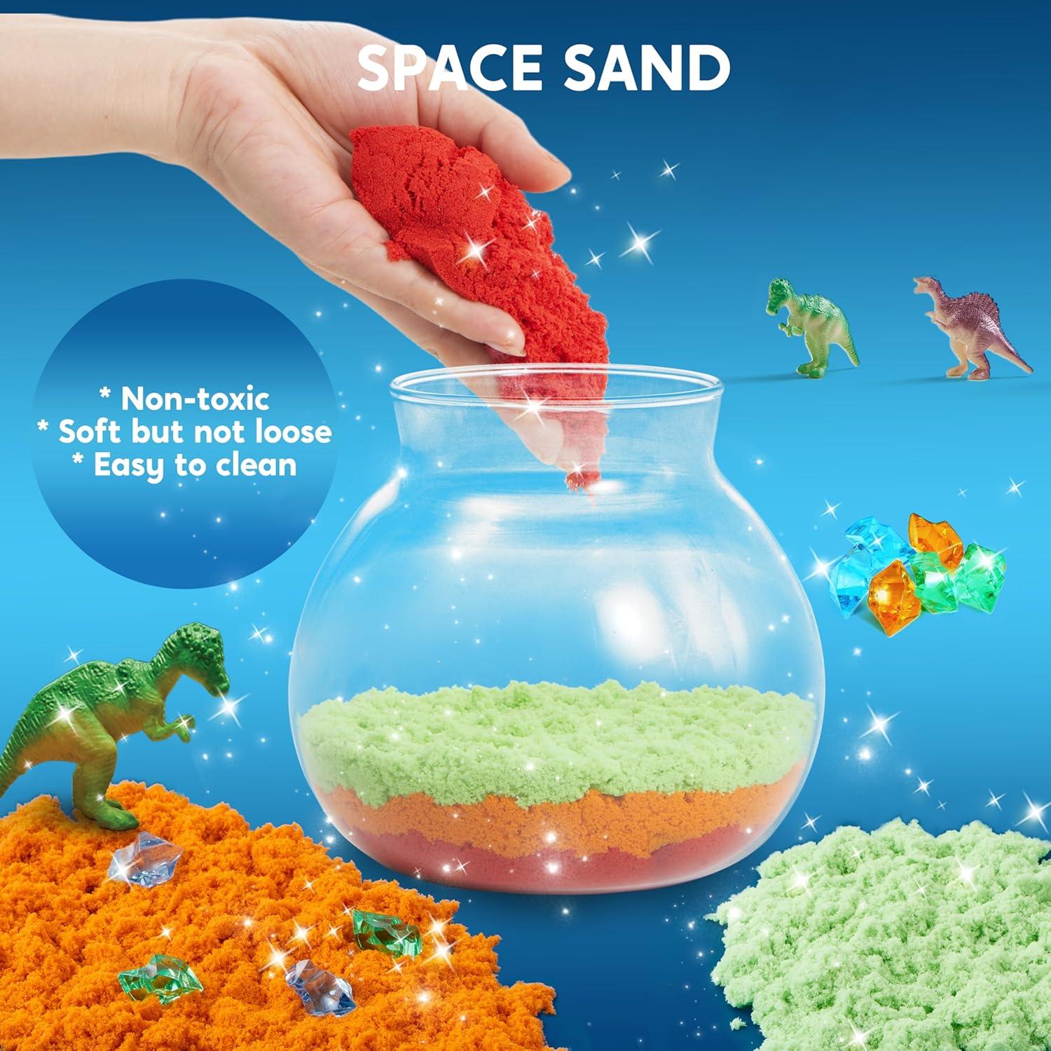 Kit de Terrario de Cristales Dinosaurio Klever Kits - Luz LED 12 Colores