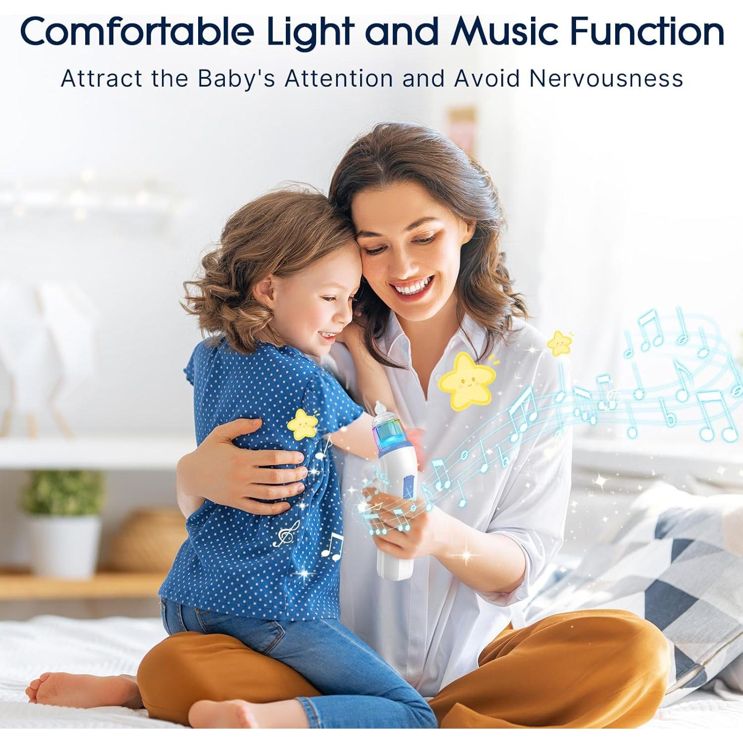 Aspirador Nasal Eléctrico Hihened HED01 para Bebés Azul