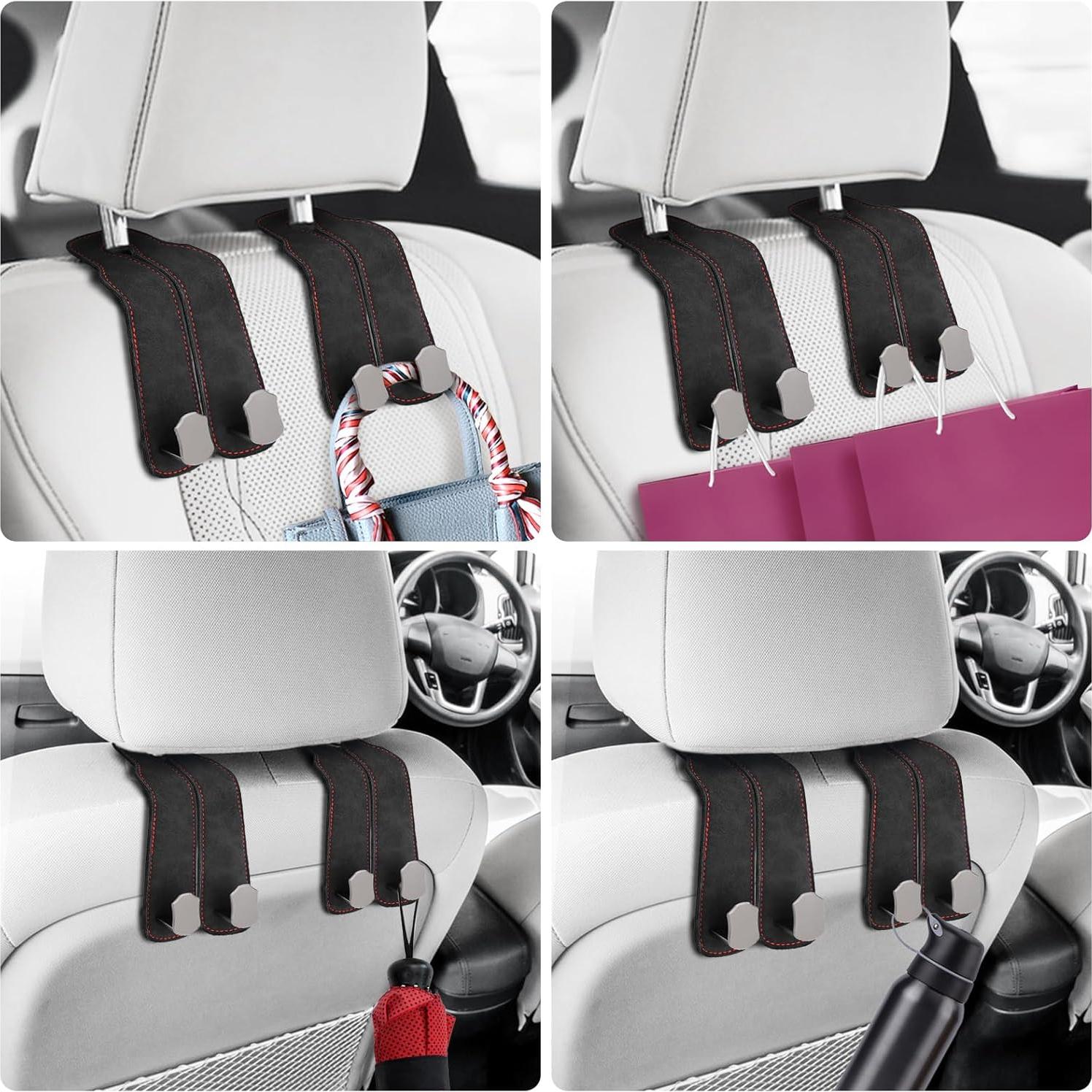 Ganchos para Asiento de Coche MMonDod - 2 PCS Soporte Negro