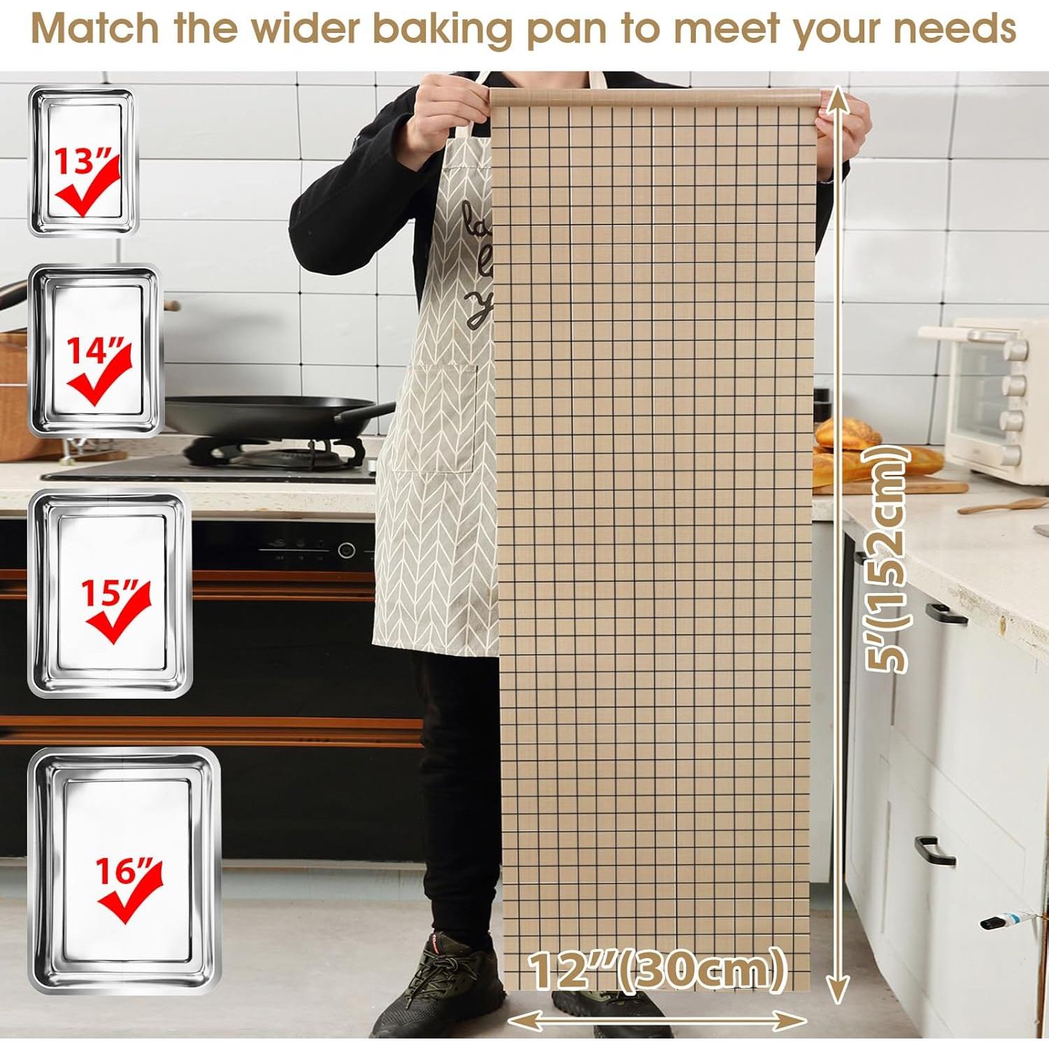 Alfombrilla de Silicona para Hornear EuChoiz 150x30cm Reutilizable