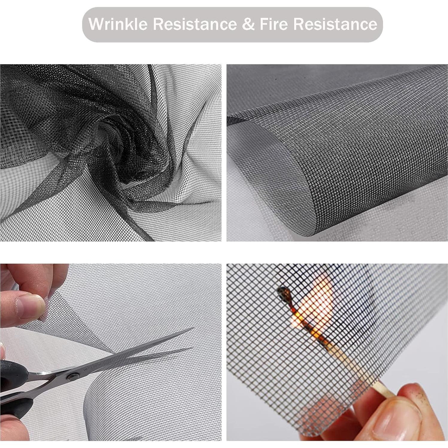 Kit Pantalla Ventana SAKURRY 121,9x251,5cm Fibra Vidrio Negro