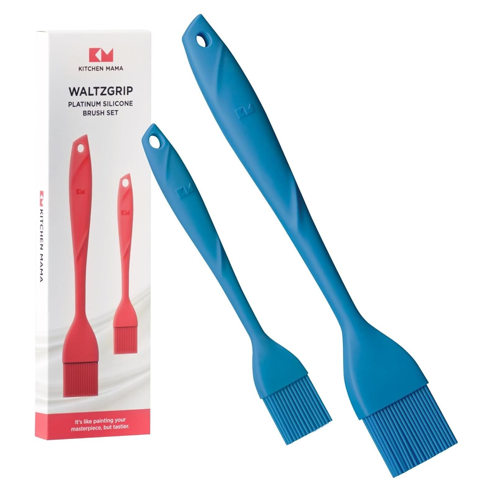 Set de 2 Cepillos de Silicona Kitchen Mama Azul 29.2 cm