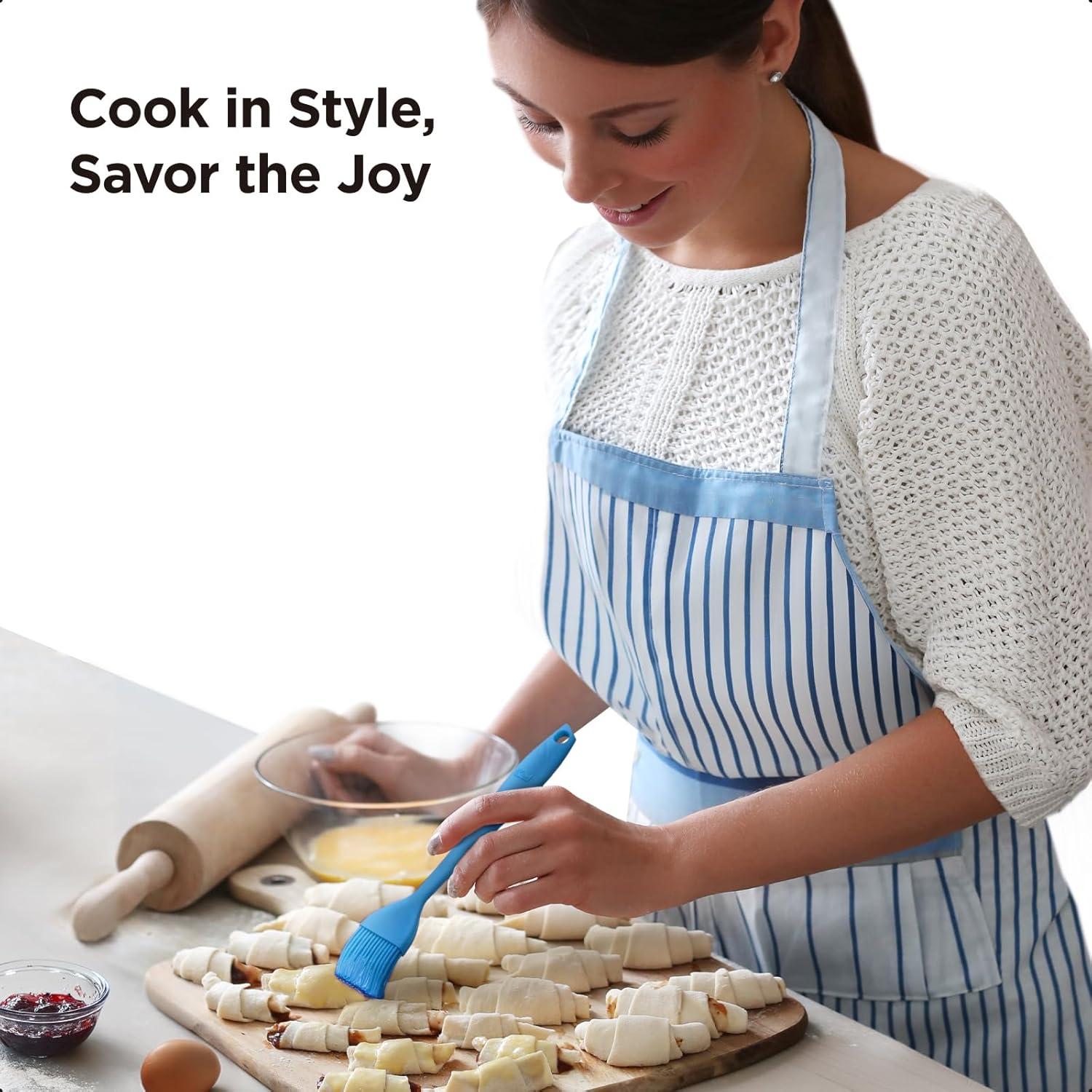 Set de 2 Cepillos de Silicona Kitchen Mama Azul 29.2 cm