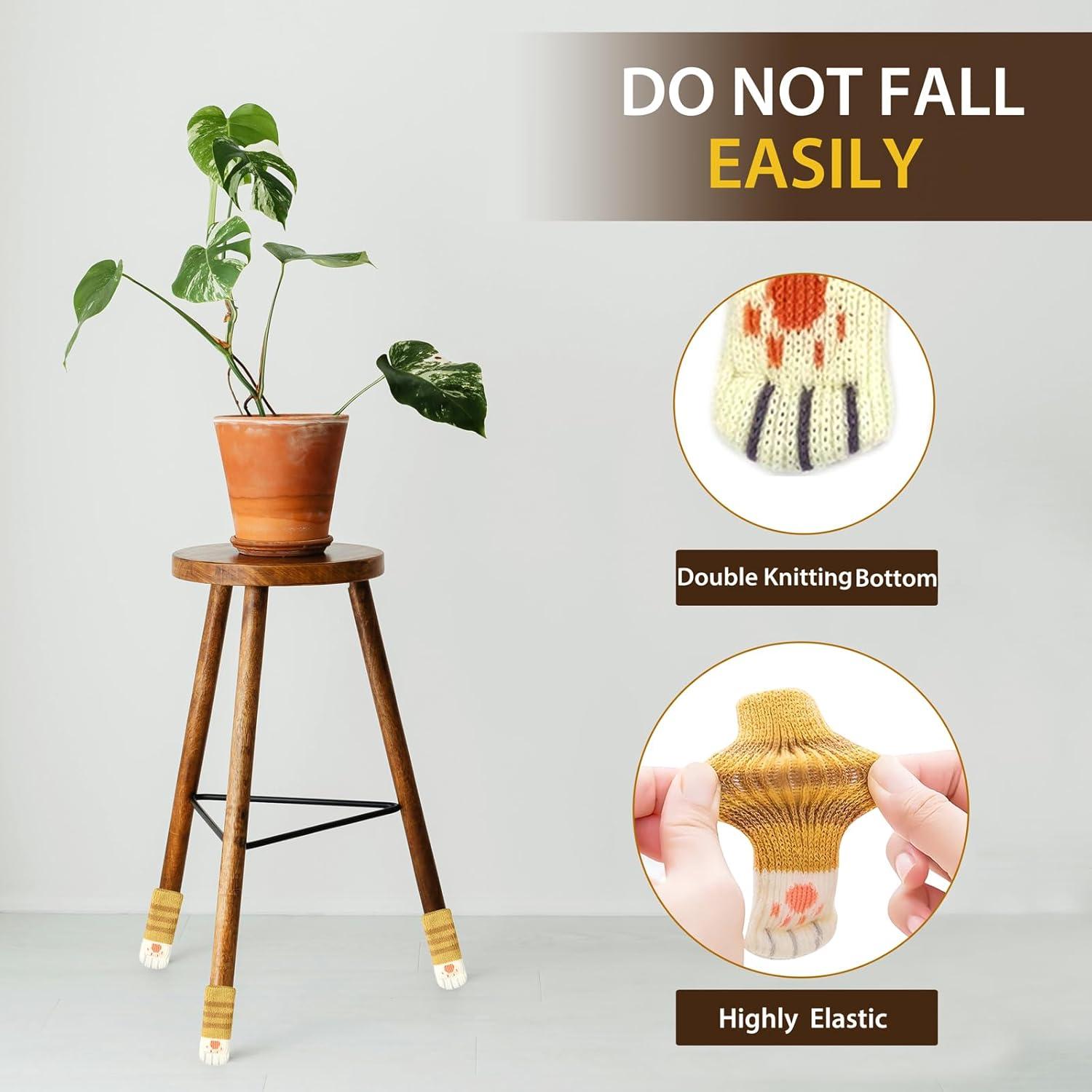 16 Calcetines Protectores de Patas de Silla R REVOLEURT