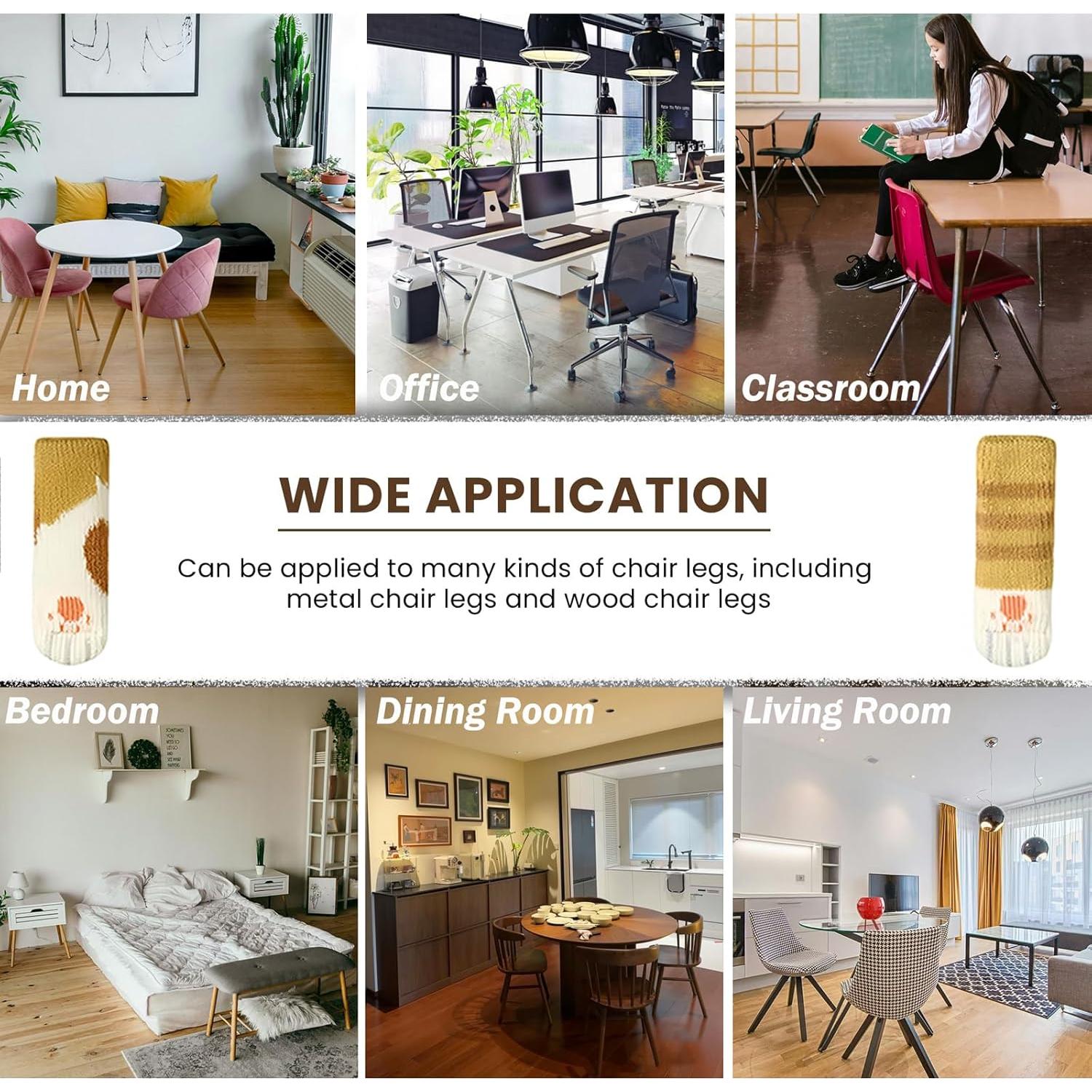 16 Calcetines Protectores de Patas de Silla R REVOLEURT