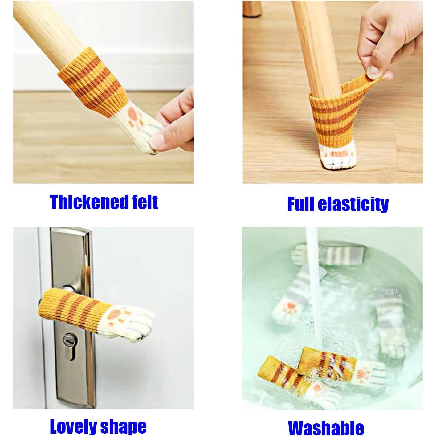 16 Calcetines Protectores de Patas de Silla R REVOLEURT