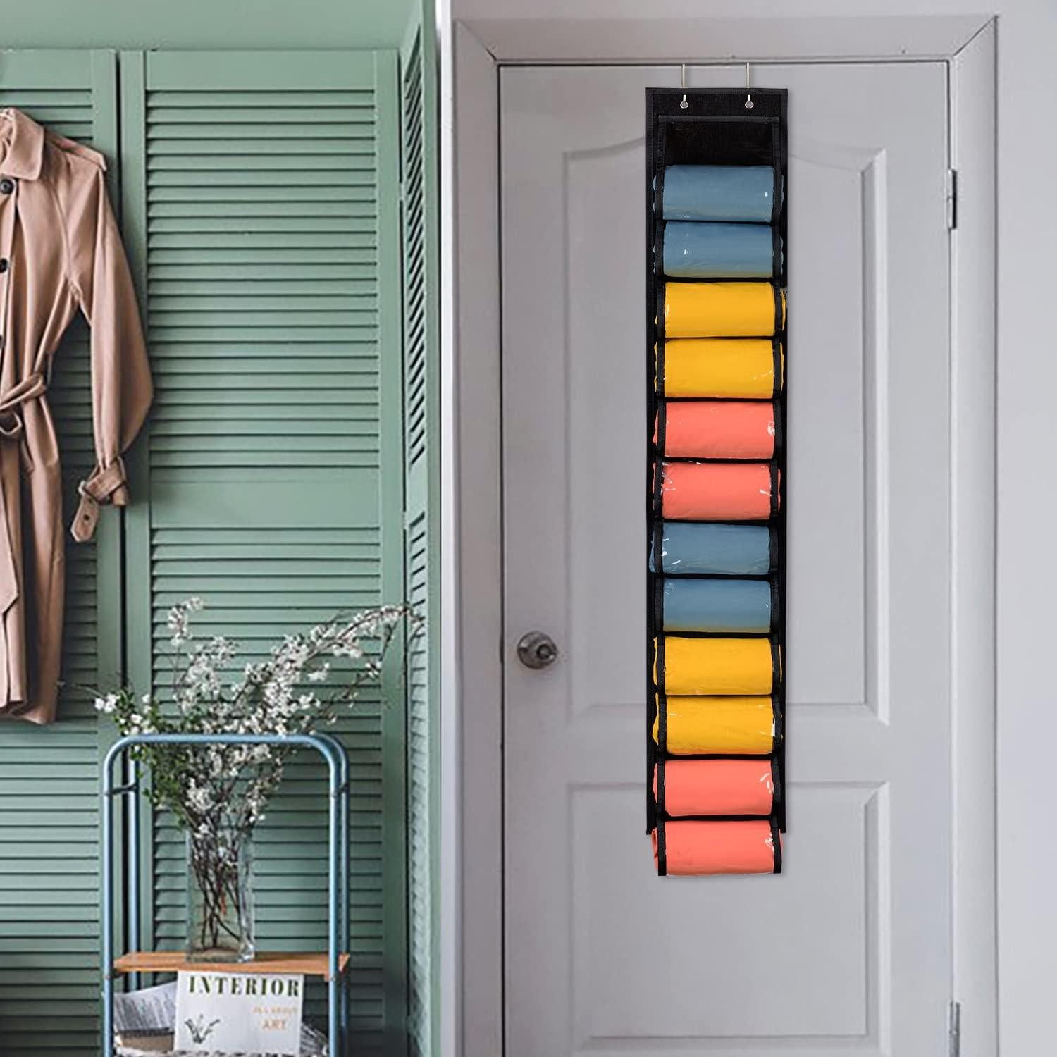 Organizador Colgante de Leggings Lirex 24 Bolsillos Negro