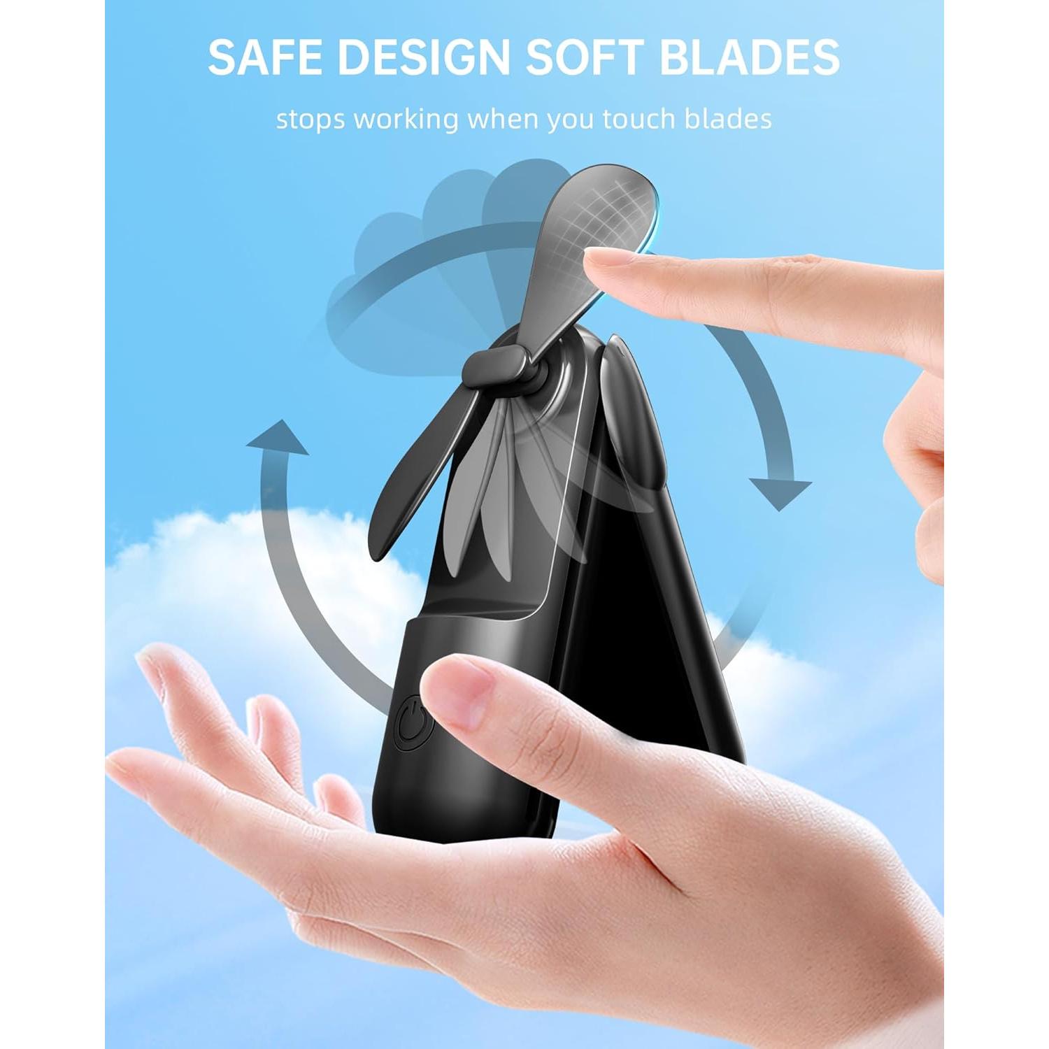 Mini Ventilador de Mano Jkjoy M32 Portátil 3 Velocidades USB