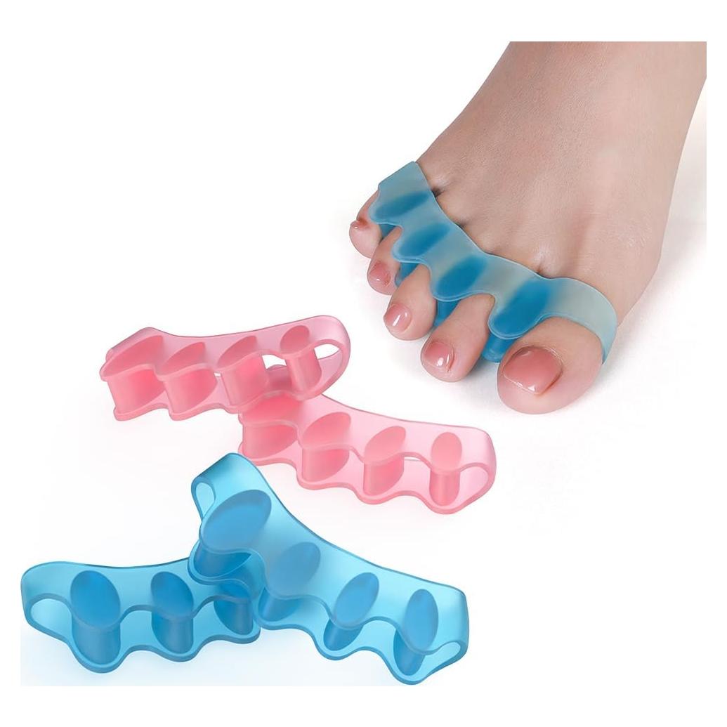 Separadores de Dedos Correctores de Juanetes Gel Azul/Rosa