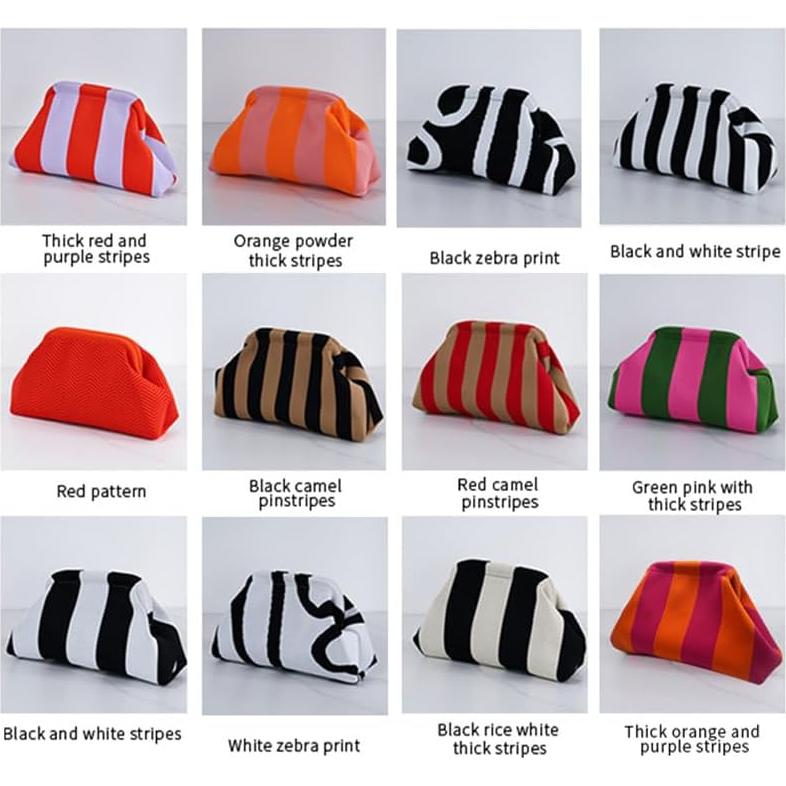 Bolso de Mano de Playa DIHKLCIO Tejido de Crochet Negro 30x20cm