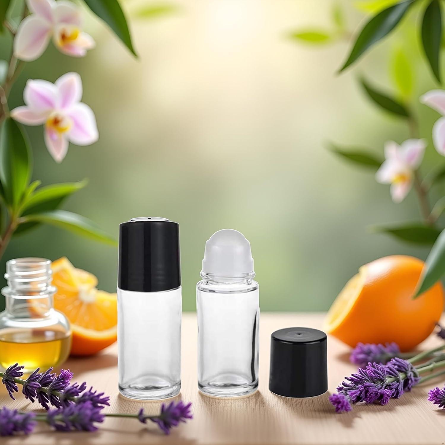 2 Botellas Roller de Vidrio 30ML Galepromot para Aceites Esenciales