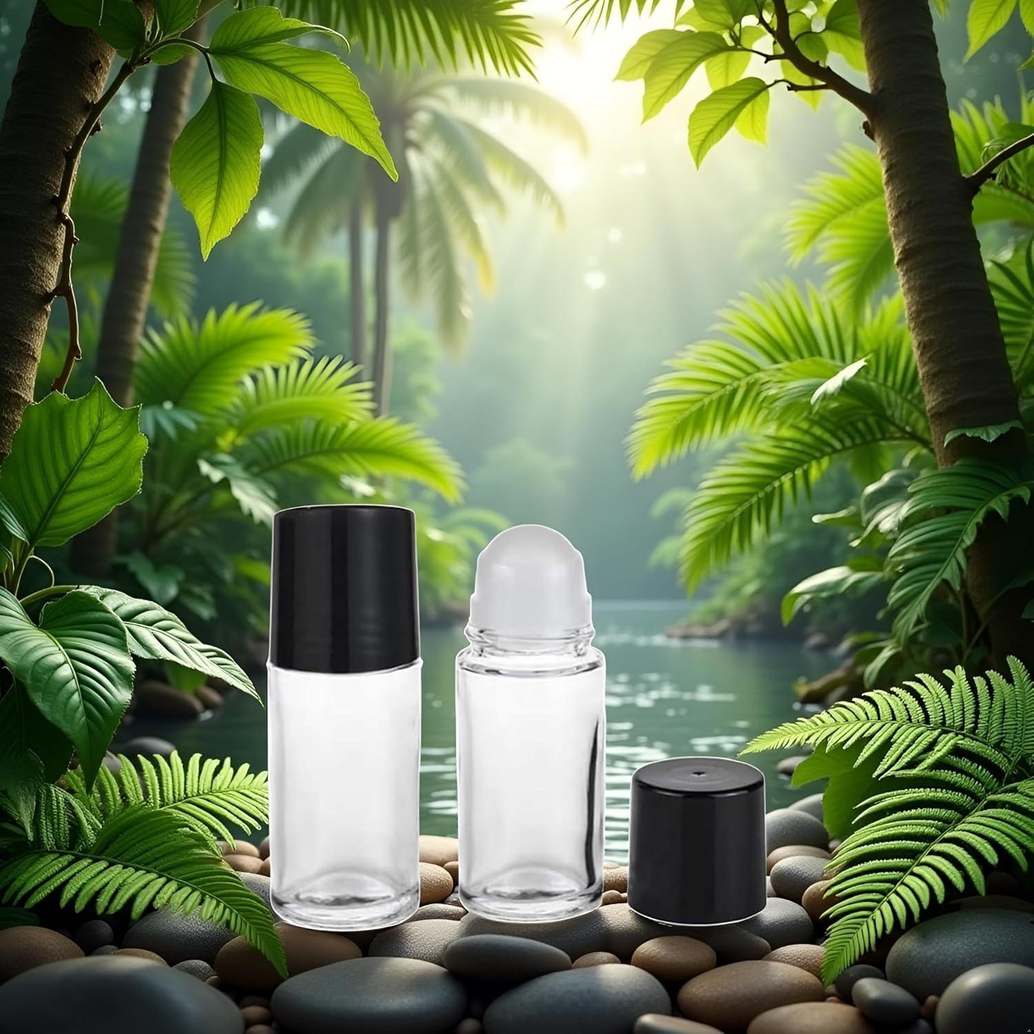 2 Botellas Roller de Vidrio 30ML Galepromot para Aceites Esenciales