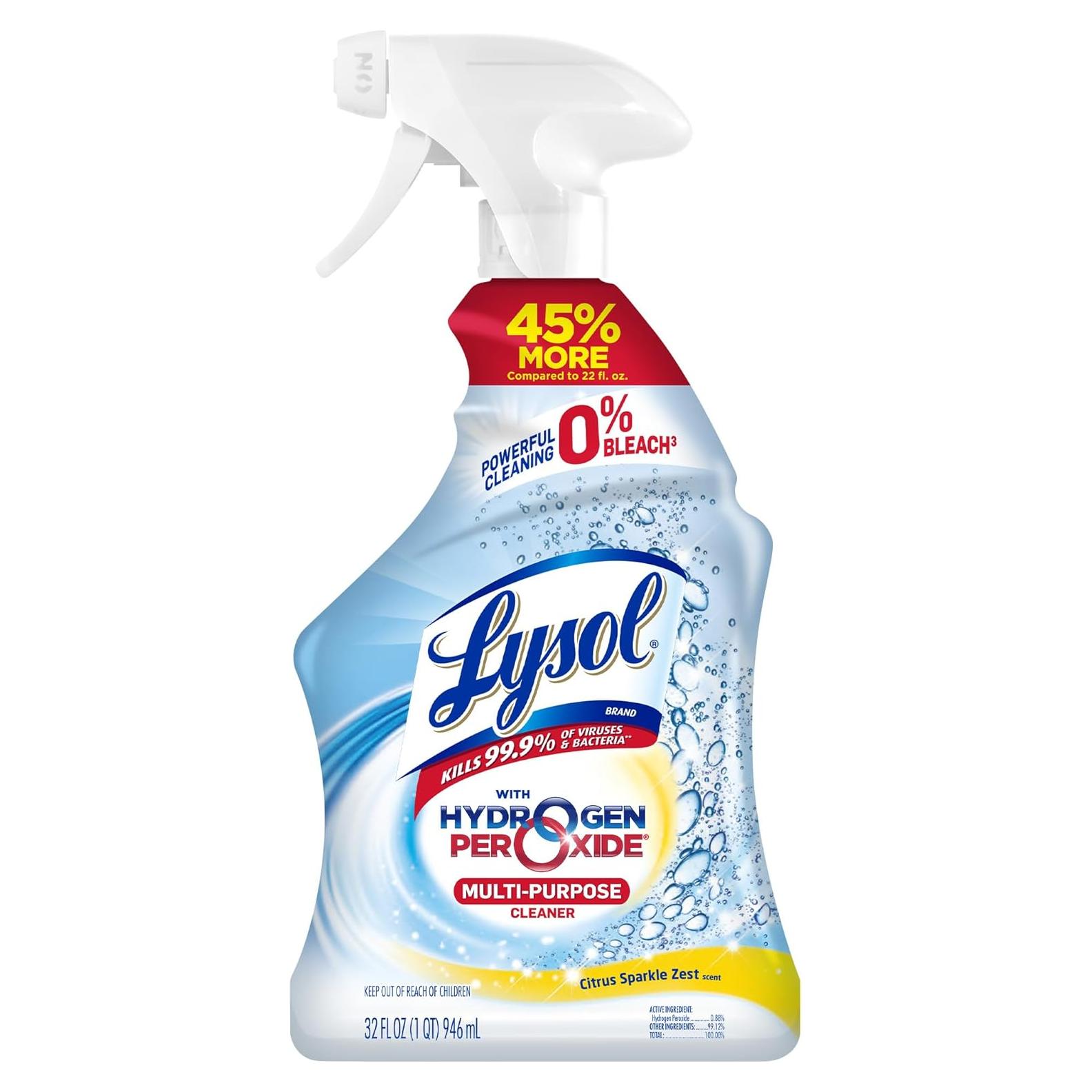 Limpiador Multiusos Lysol Peróxido de Hidrógeno 0.95L Cítrico