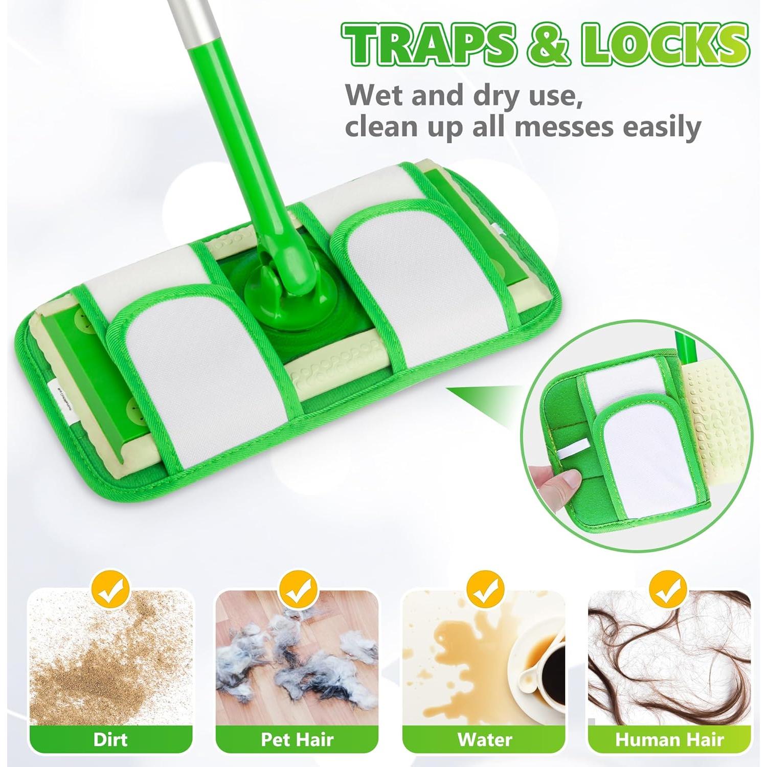 Paños de Mopa de Microfibra UMAYCOOL 4 Unidades 27.4x14 cm