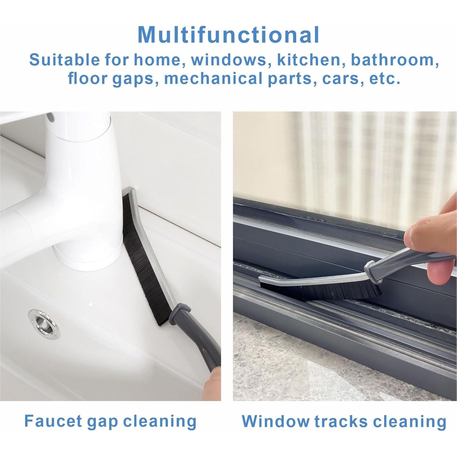 2 PCs Cepillo de Limpieza de Ranuras Dincken - Cerdas Duras