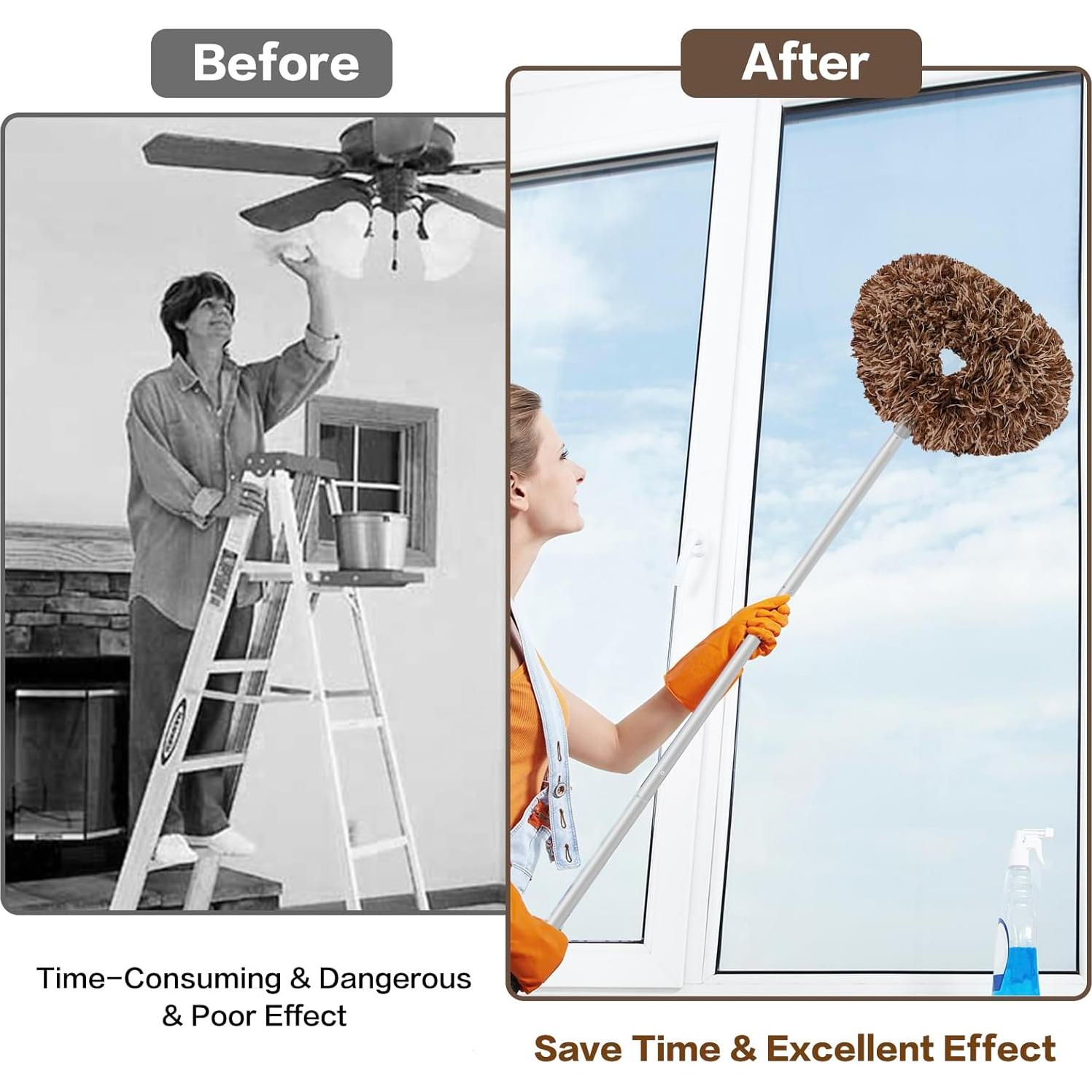 Limpiador de Ventiladores de Techo Heonay Extensible 33-126 cm