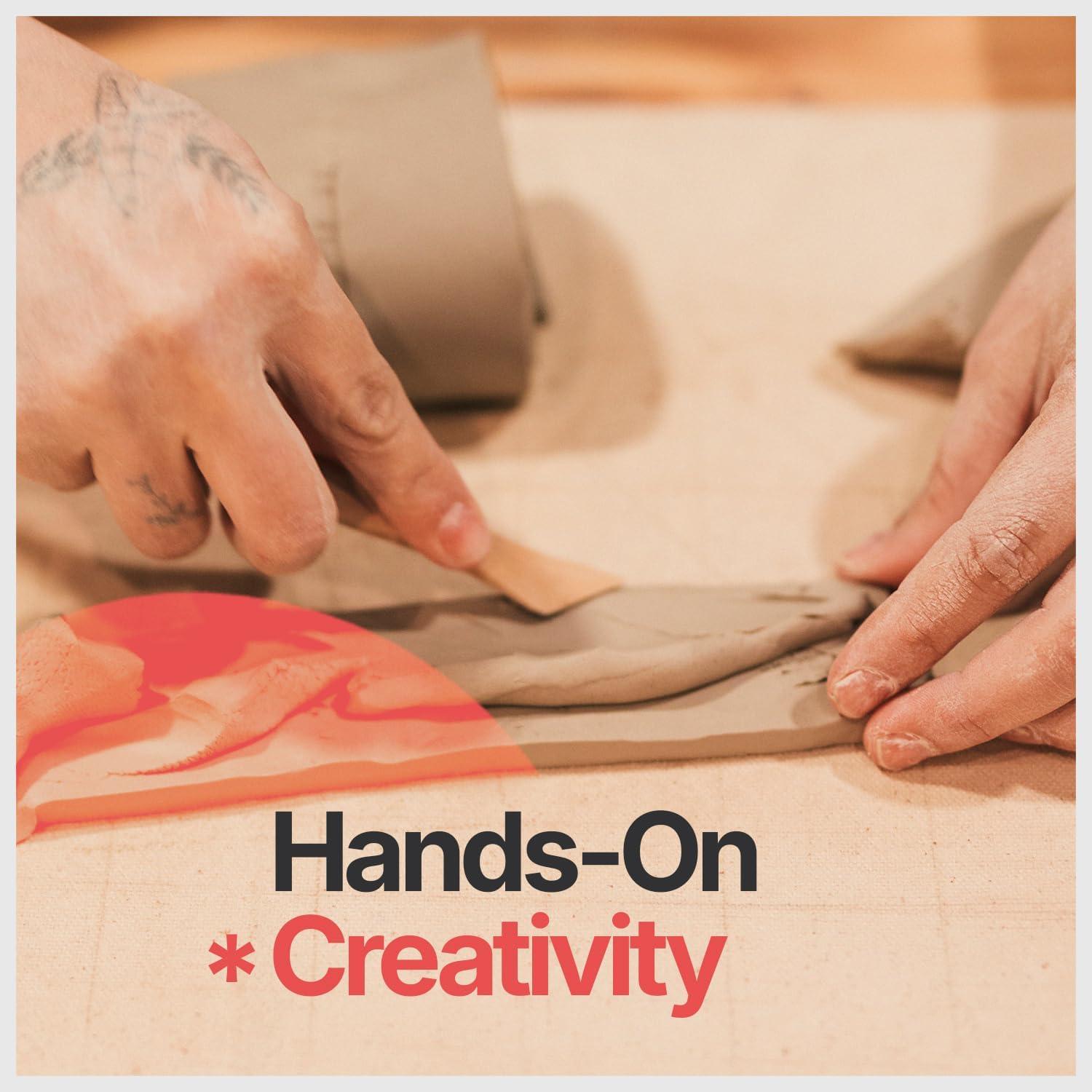 Kit de Herramientas de Arcilla WUMAKES 25 Piezas con Bolsa