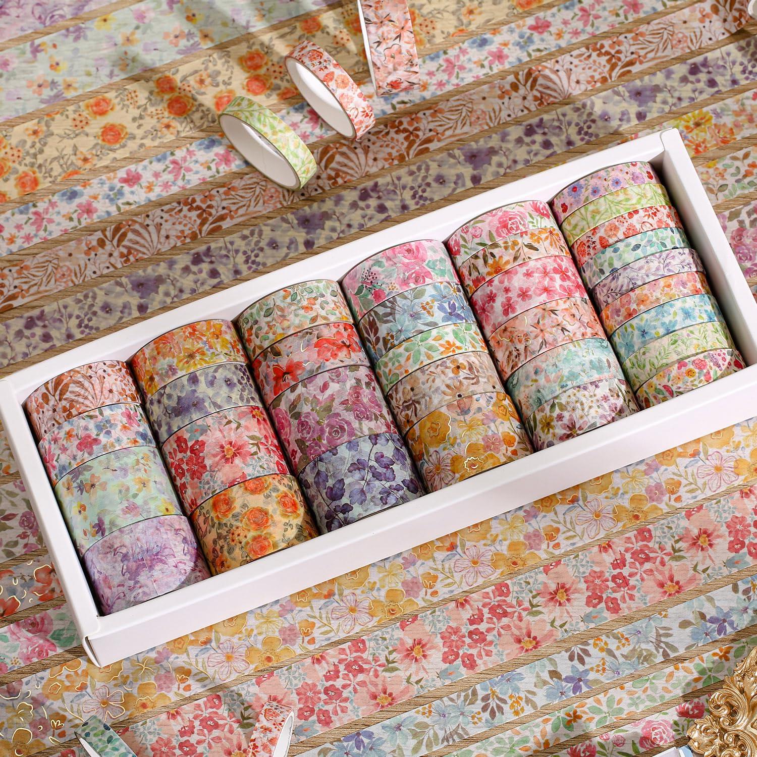 Conjunto de 32 Rollos de Cinta Washi Floral PAGEMORE 2m