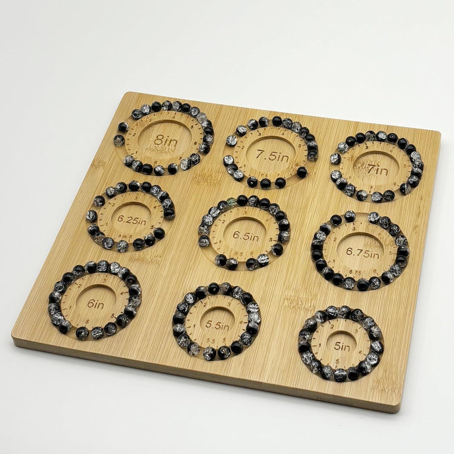 Tablero de Cuentas Petoysoso de Bambú para Joyas 24.99x22.99 cm