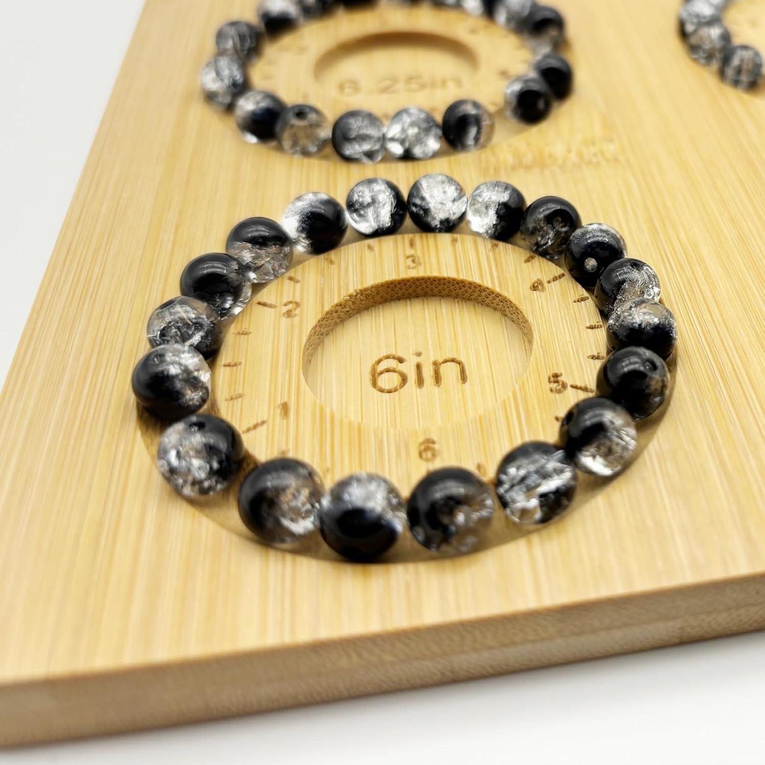 Tablero de Cuentas Petoysoso de Bambú para Joyas 24.99x22.99 cm