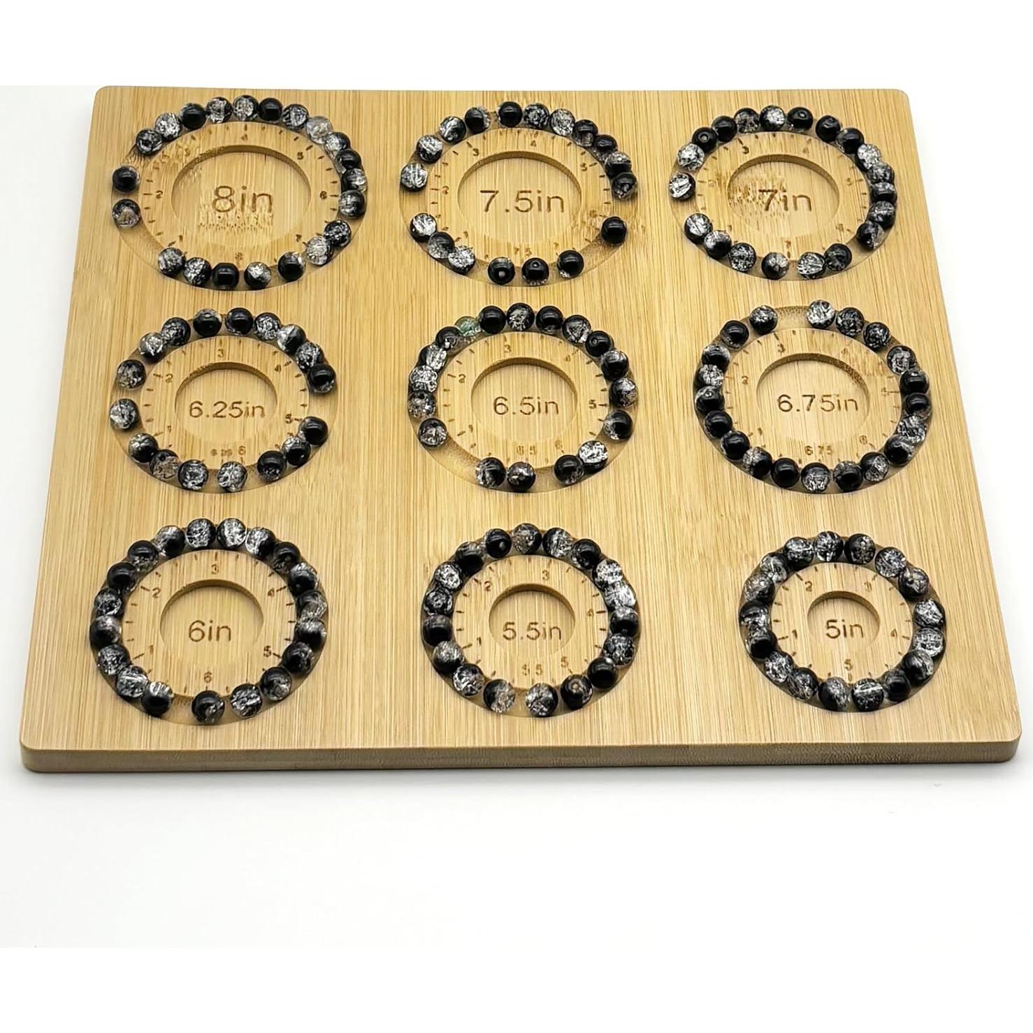 Tablero de Cuentas Petoysoso de Bambú para Joyas 24.99x22.99 cm