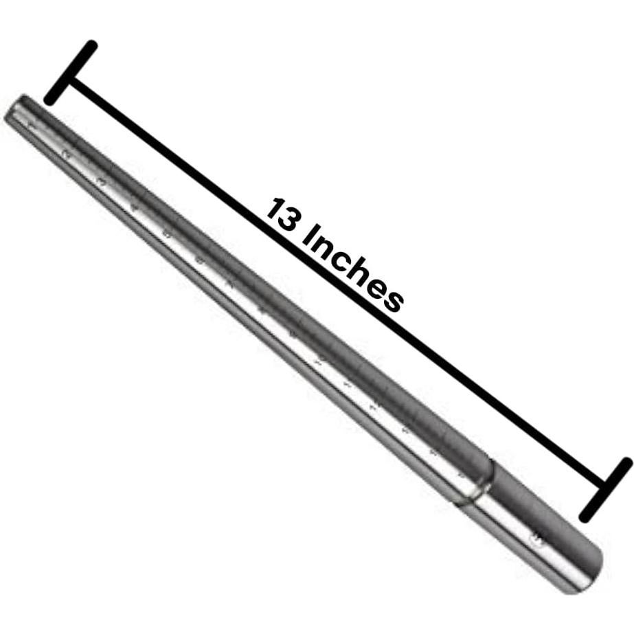 Mandril de Acero Inoxidable JTS para Medición de Anillos 1-16