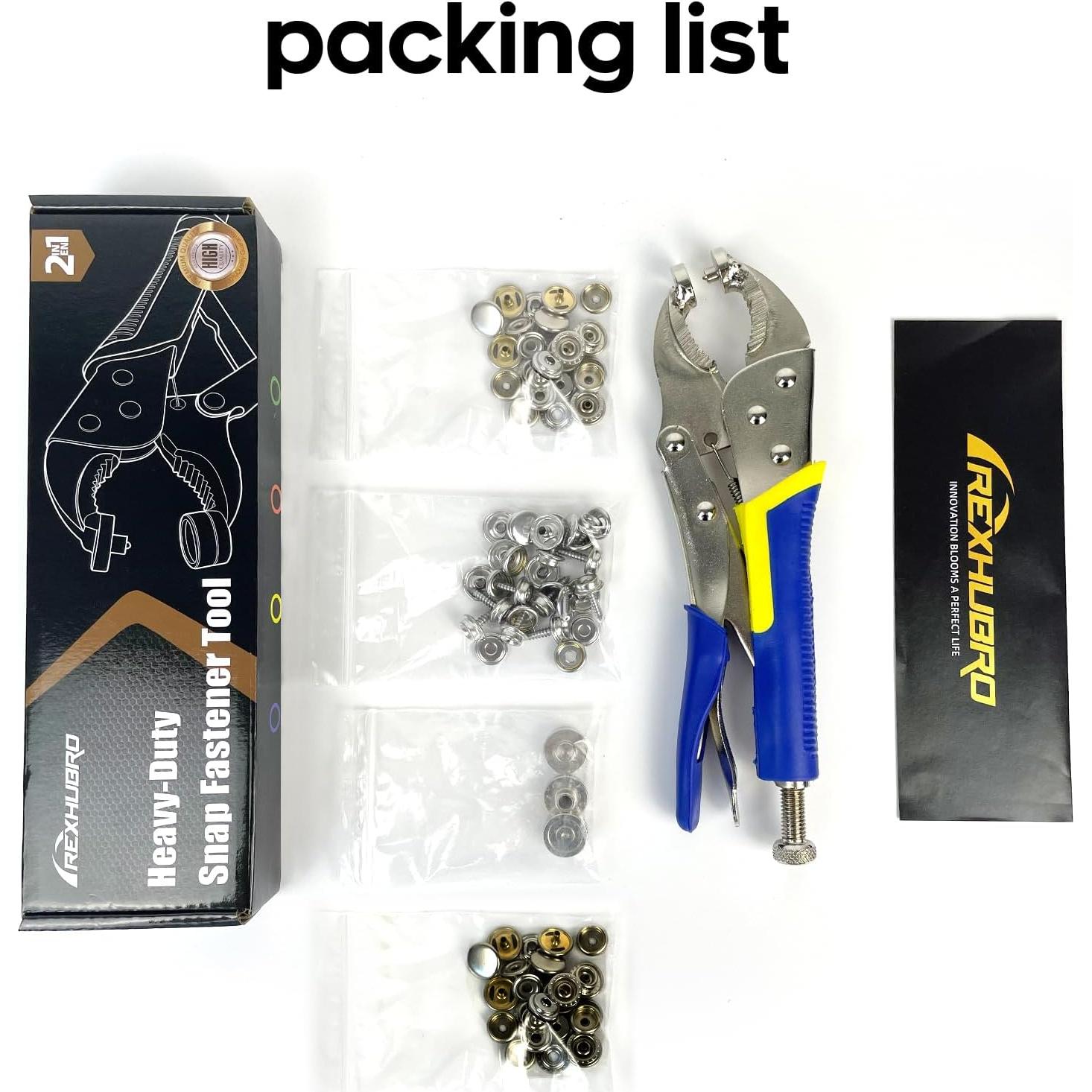 Herramienta de Broche Rexhubro con 60 Broches de 15mm