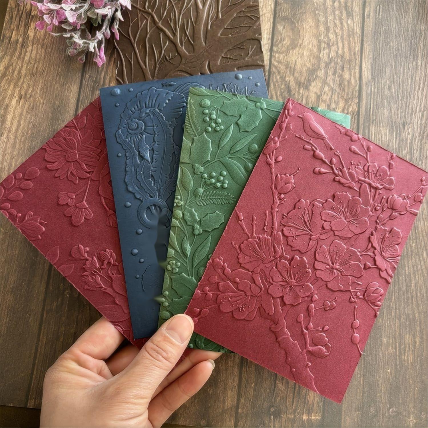 Carpeta de Relieve 3D Qoiseys para Tarjetas - Plástico Art Deco