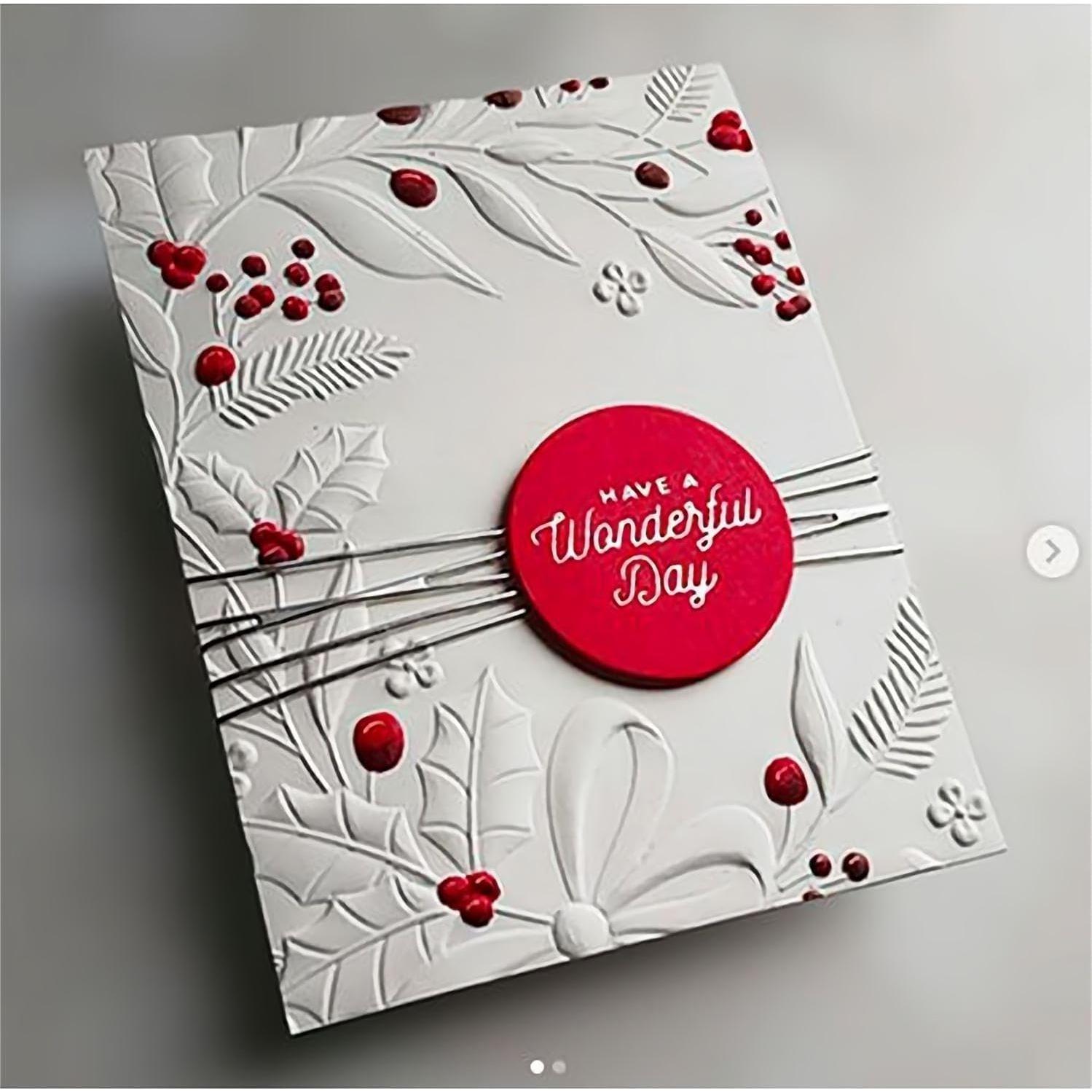 Carpeta de Relieve 3D Qoiseys para Tarjetas - Plástico Art Deco