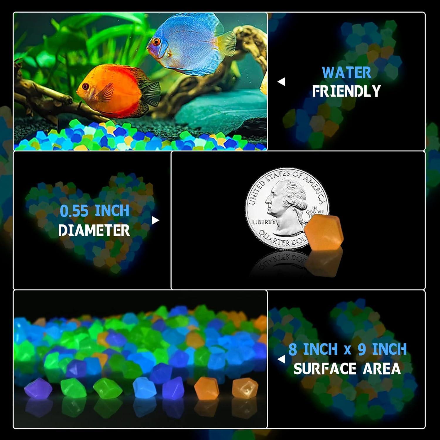 700 Rocas Brillantes Luminiscentes BokingOne para Jardín y Acuario