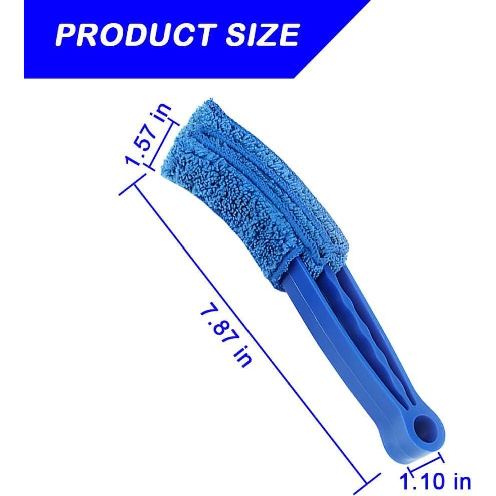 3 Piezas Limpiador de Ventilación KHGUZ Microfibra Azul