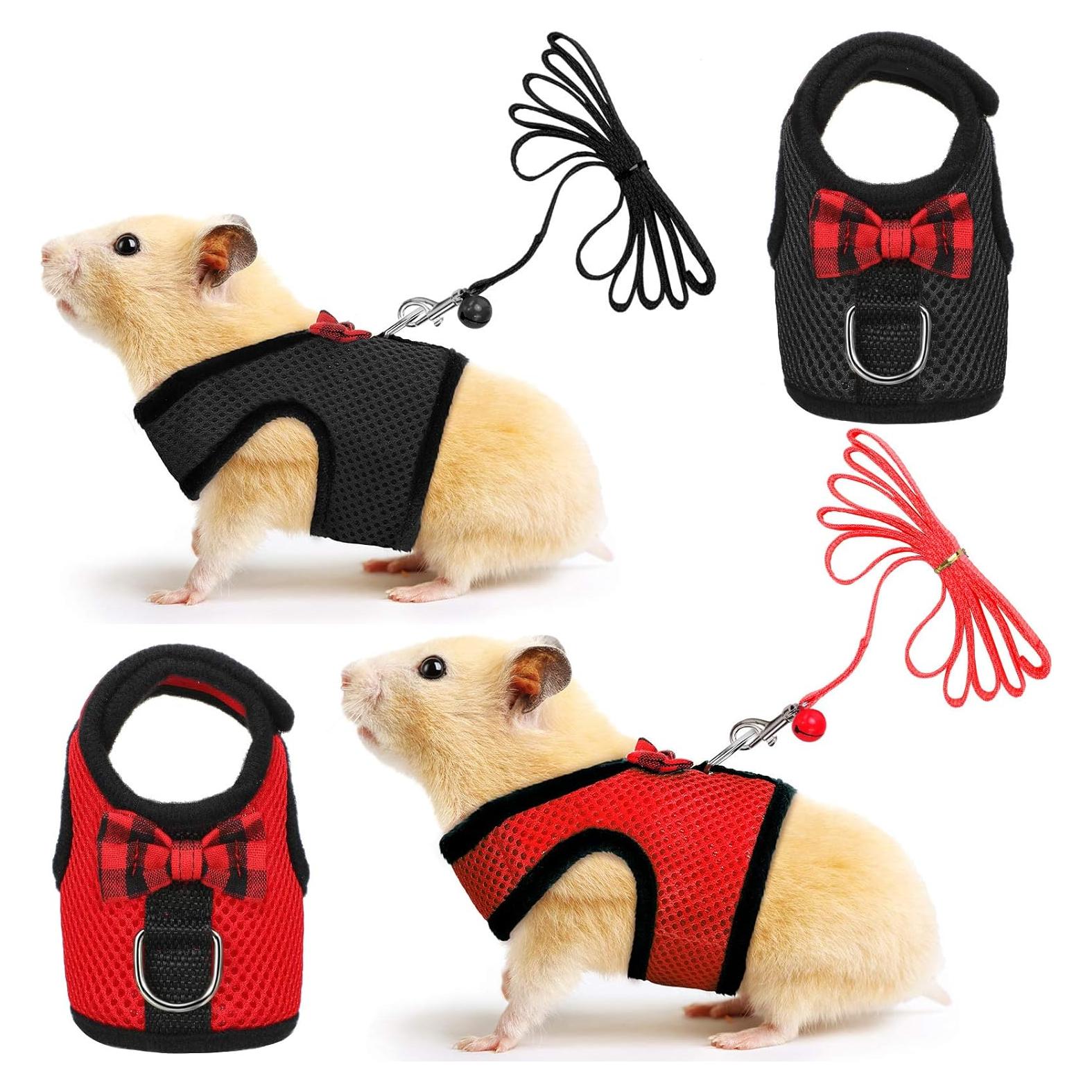 Arnés para Cobayas y Conejos SATINIOR con Correa y Campana S