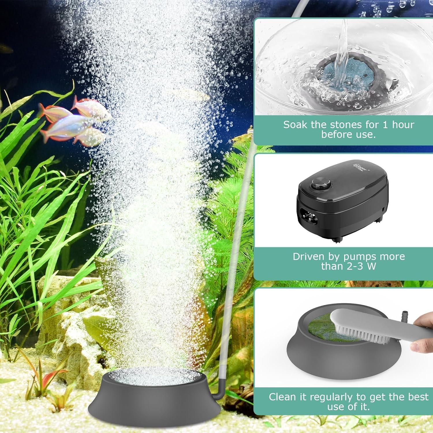 Piedra de Aire para Acuario Hygger 6.1 cm Difusor de Oxígeno