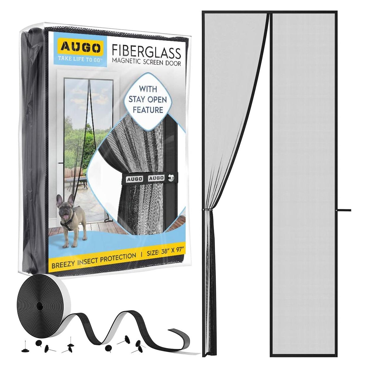 Puerta Pantalla Magnética AUGO 96.5x246.4cm Resistente