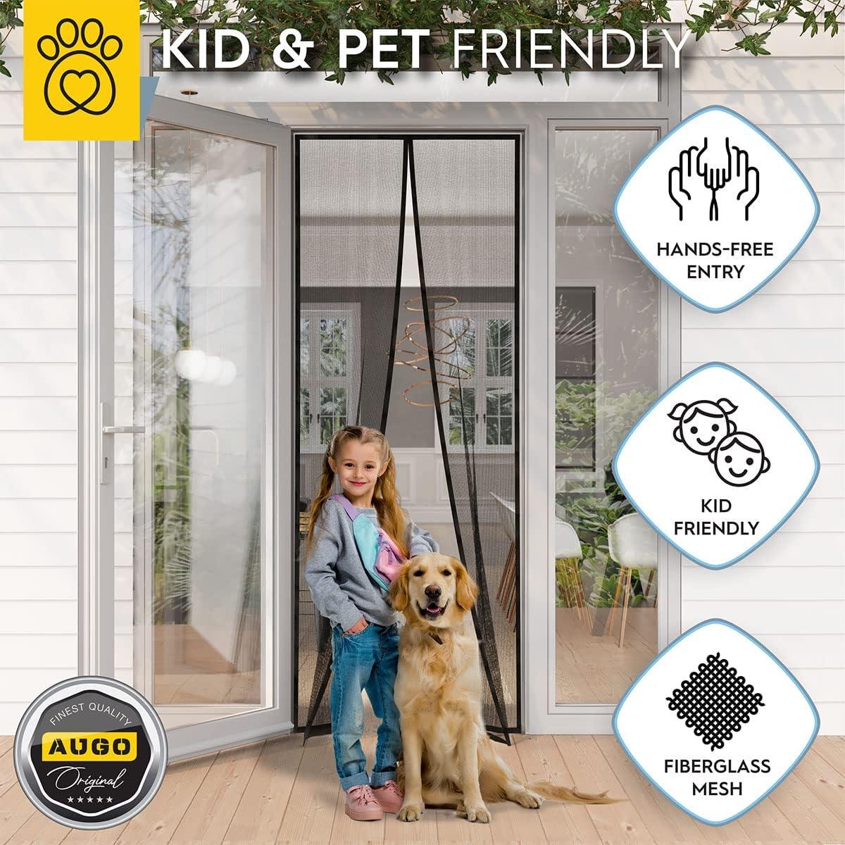 Puerta Pantalla Magnética AUGO 96.5x246.4cm Resistente