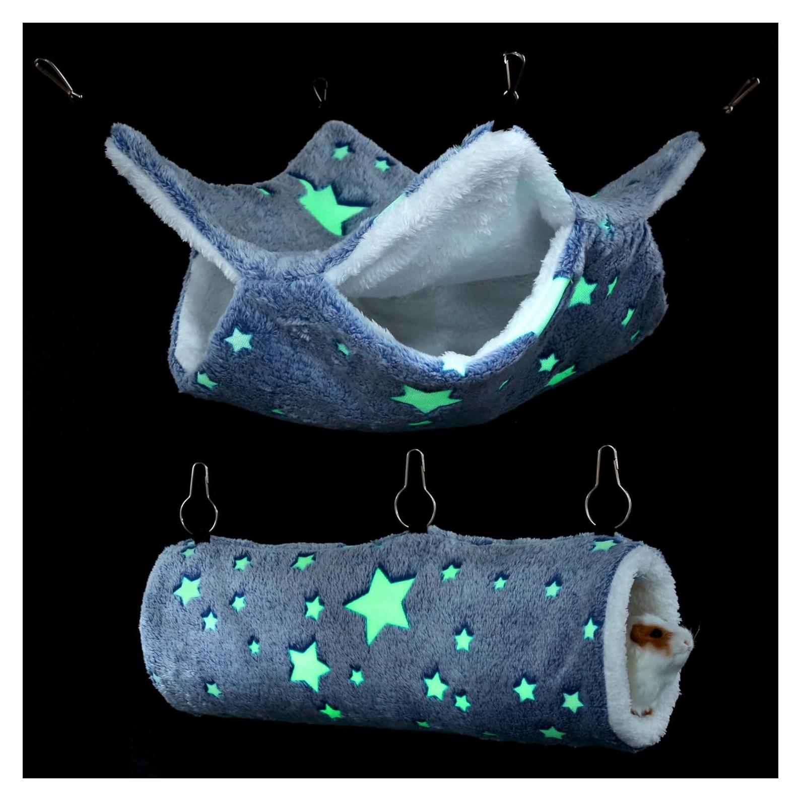 Hamaca y Túnel Luminoso Mogoko para Mascotas Pequeñas